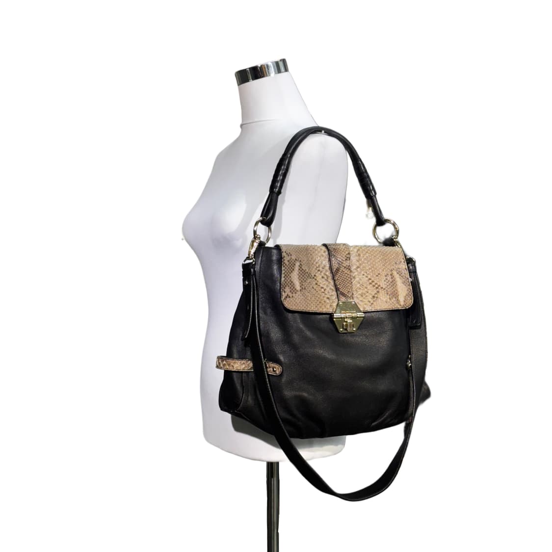 발렌시아가 파이톤 레더 숄더백 크로스백 (OS) y2k 상품이미지3