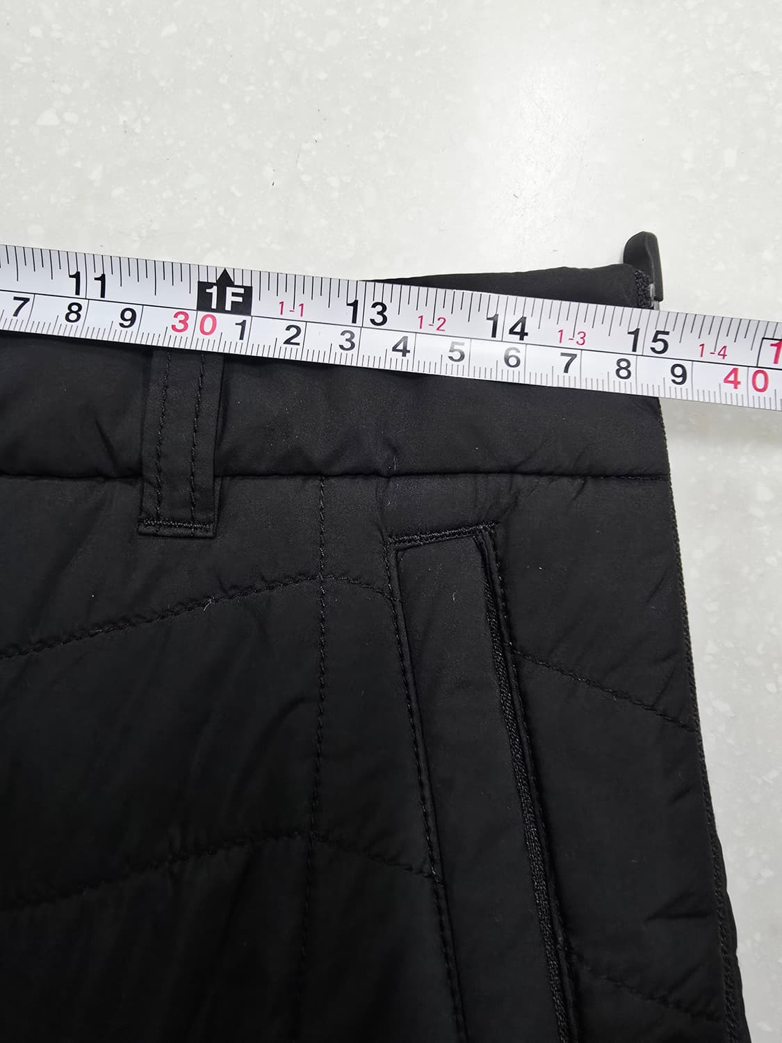 마스터바니에디션 퀼팅 플리츠 스커트 블랙 상품이미지7