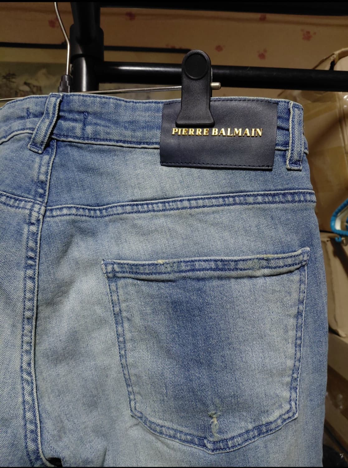 [피에르발망]바이커 데님 청바지 34사이즈  상품이미지3