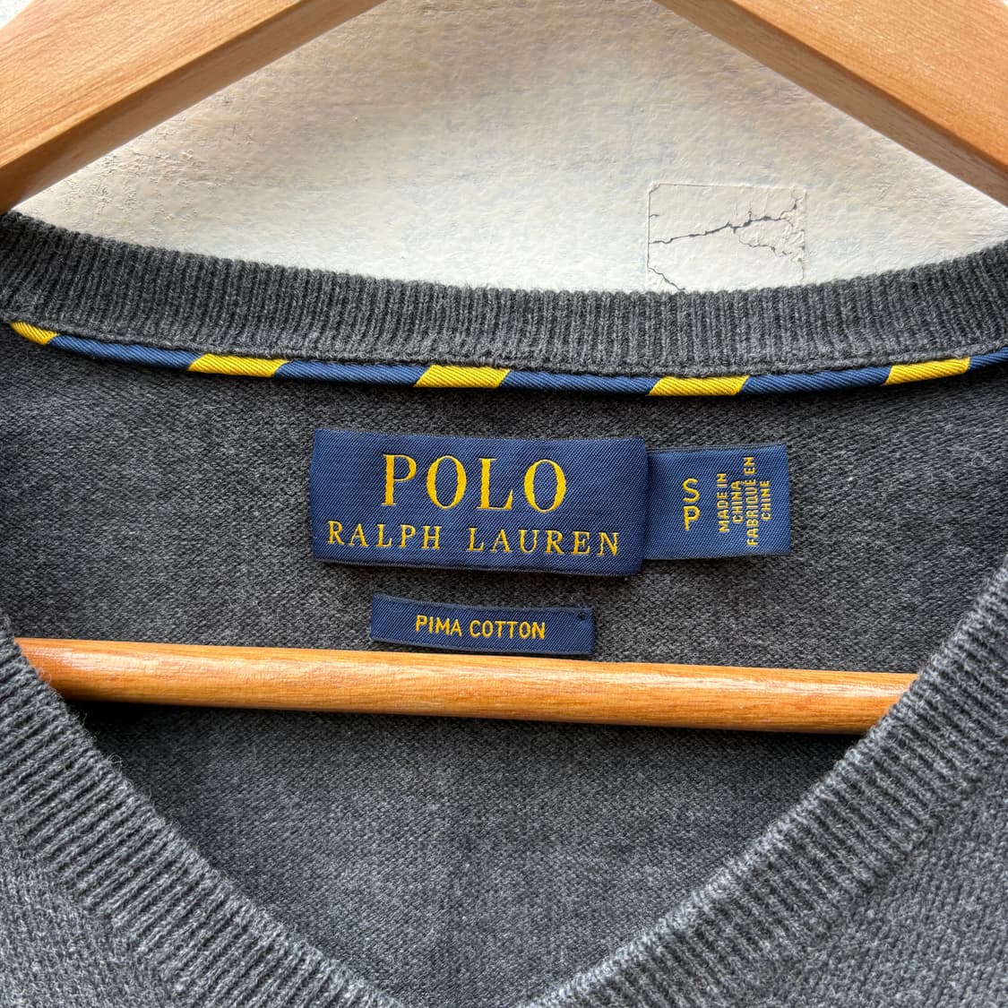 Polo 폴로 피마코튼 브이넥 니트 상품이미지3