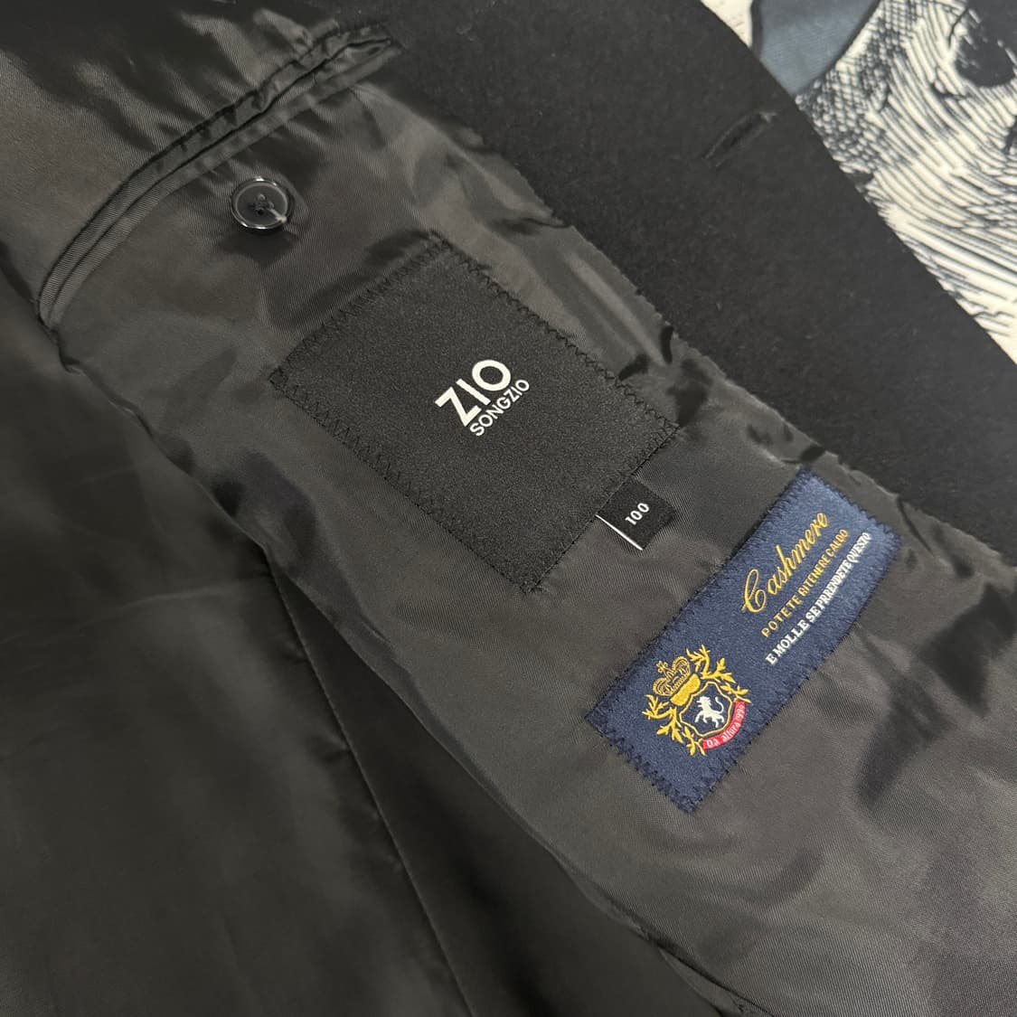 송지오 캐시미어 코트 100사이즈 상품이미지2