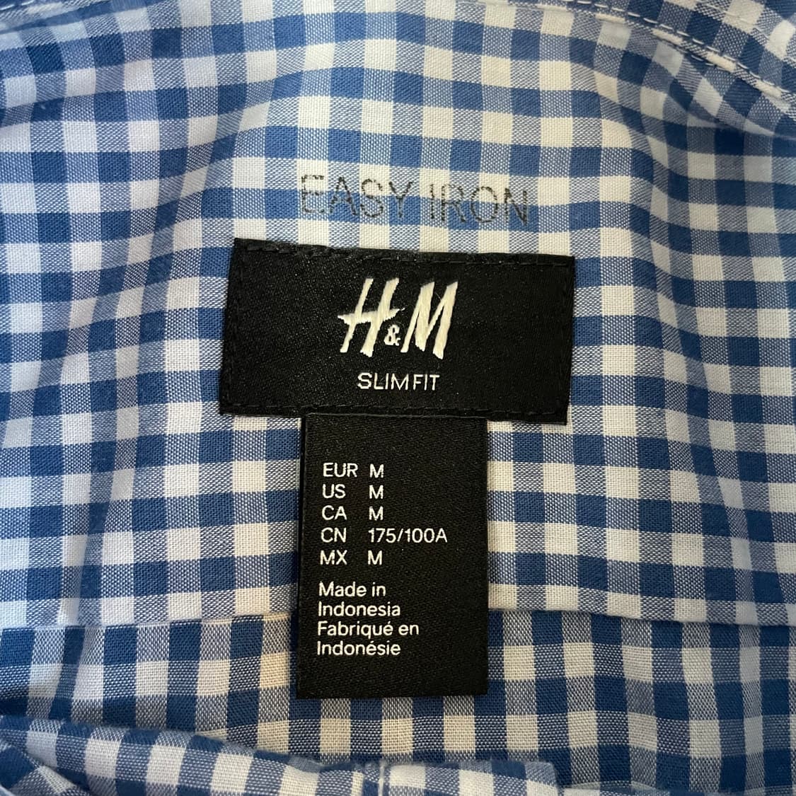 H&M 슬림핏 코튼 블렌드 셔츠 M 상품이미지4