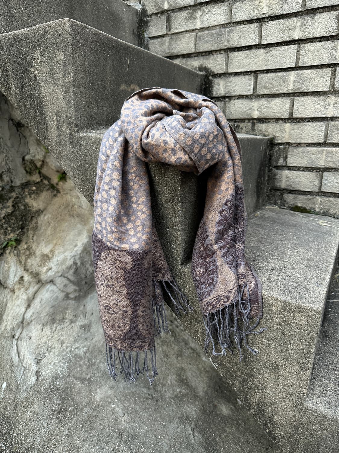 Vintage brown leopard muffler 상품이미지2