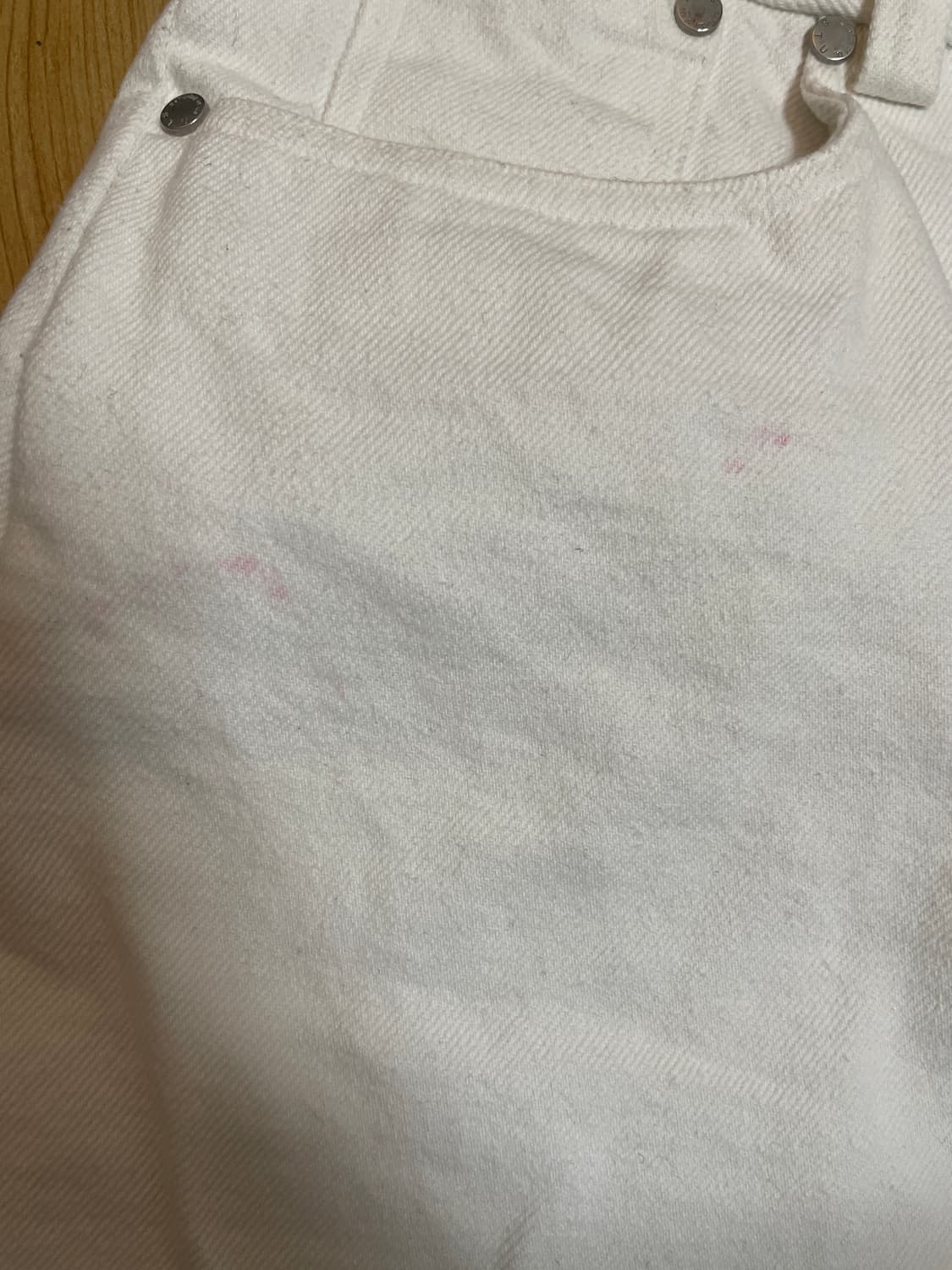 STU 와이드 코튼 팬츠 크림 S 상품이미지4