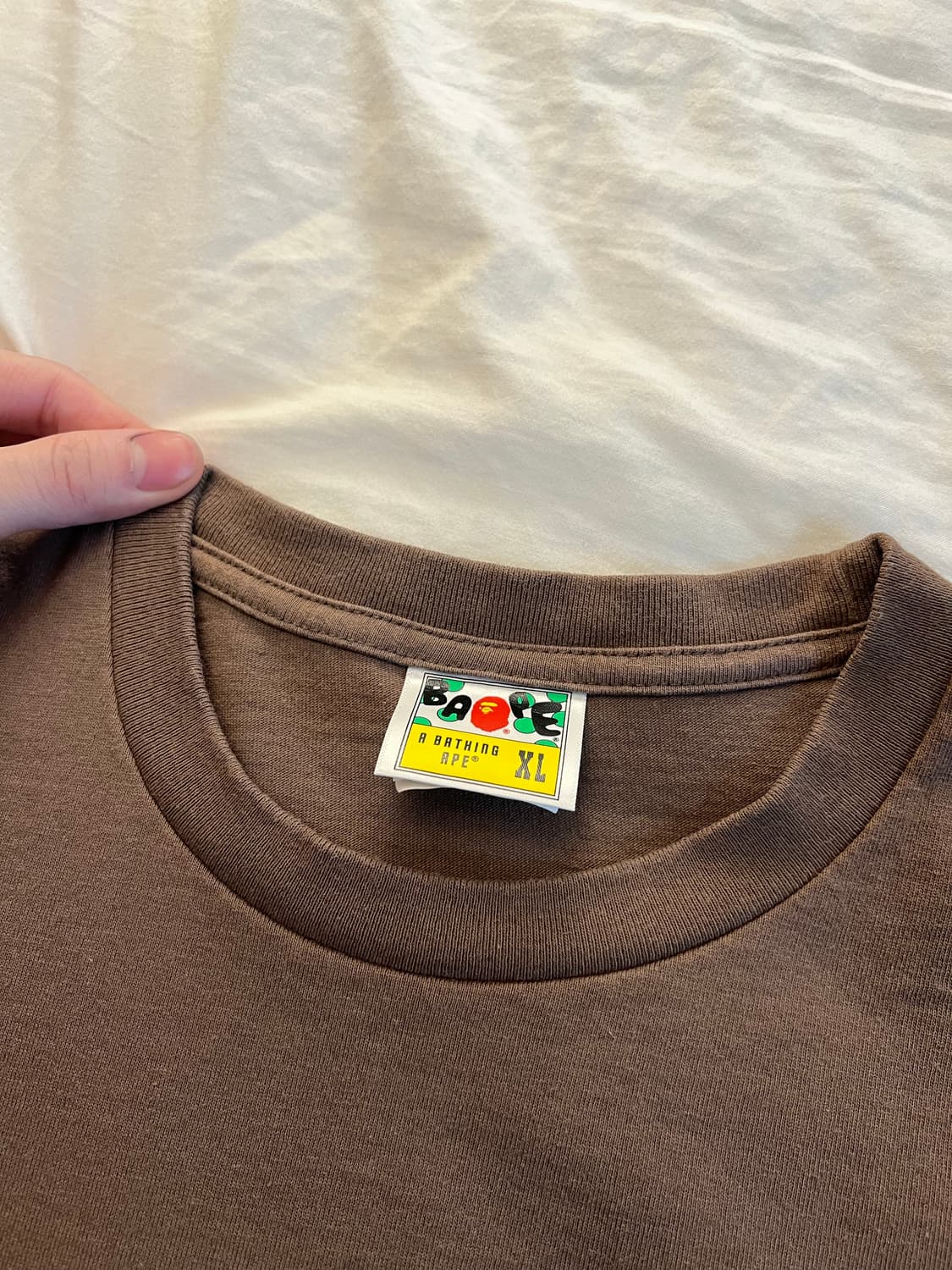 베이프 빅 로고 반팔 티셔츠 / 브라운 / XL 상품이미지2