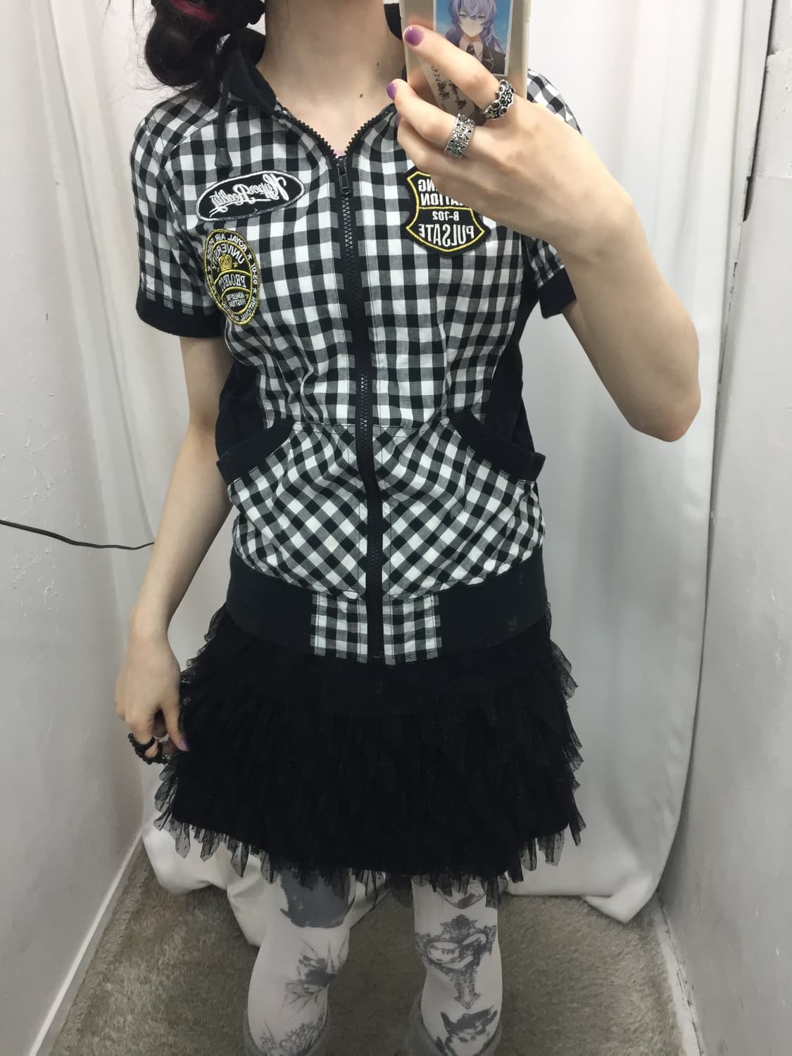 깅엄체크 코디 🖤 상품이미지2