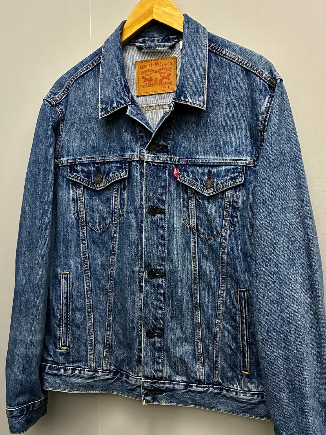 (L)리바이스 3세대 72334 중청 데님 트러커자켓 데님자켓 청자켓 상품이미지2