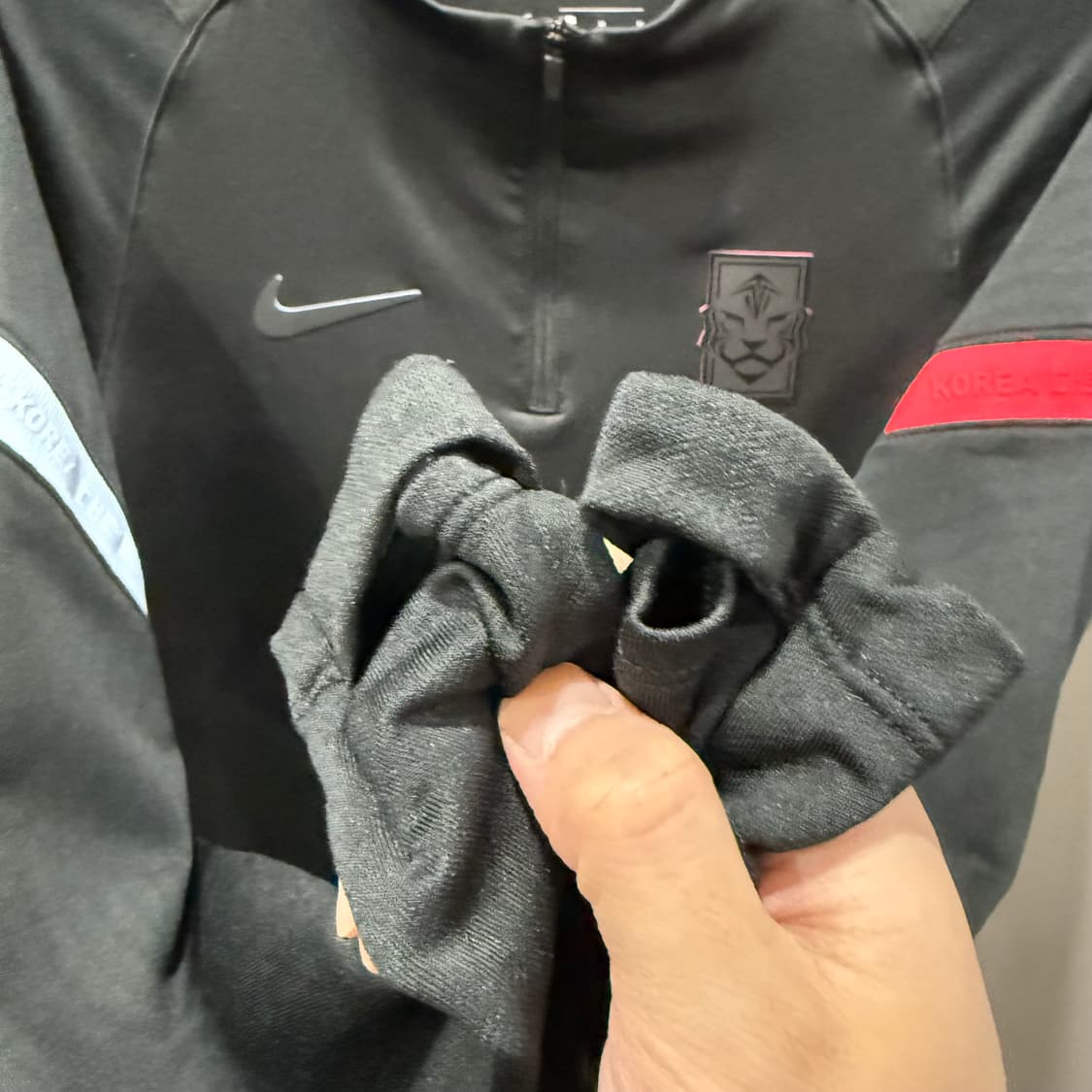 M 나이키 KFA 대한민국 축구 대표팀 드릴탑 반집업 롱슬리브 긴팔 티셔 상품이미지5