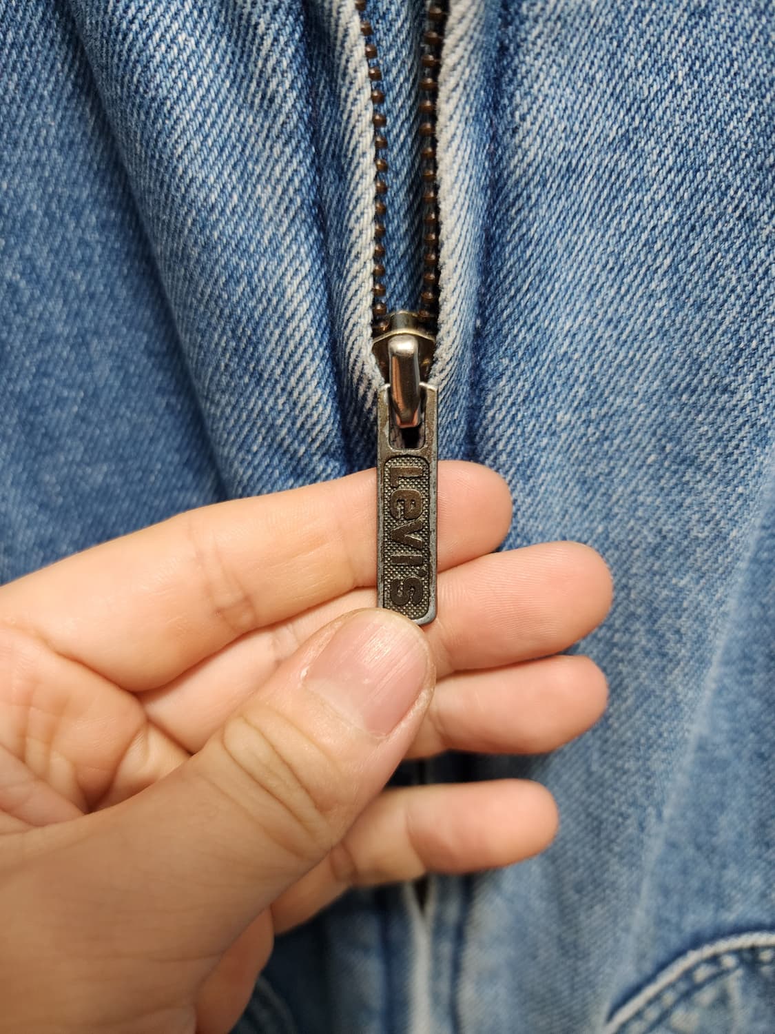 80's 리바이스 화이트탭 한주통산 쉐르파 데님 자켓 상품이미지8