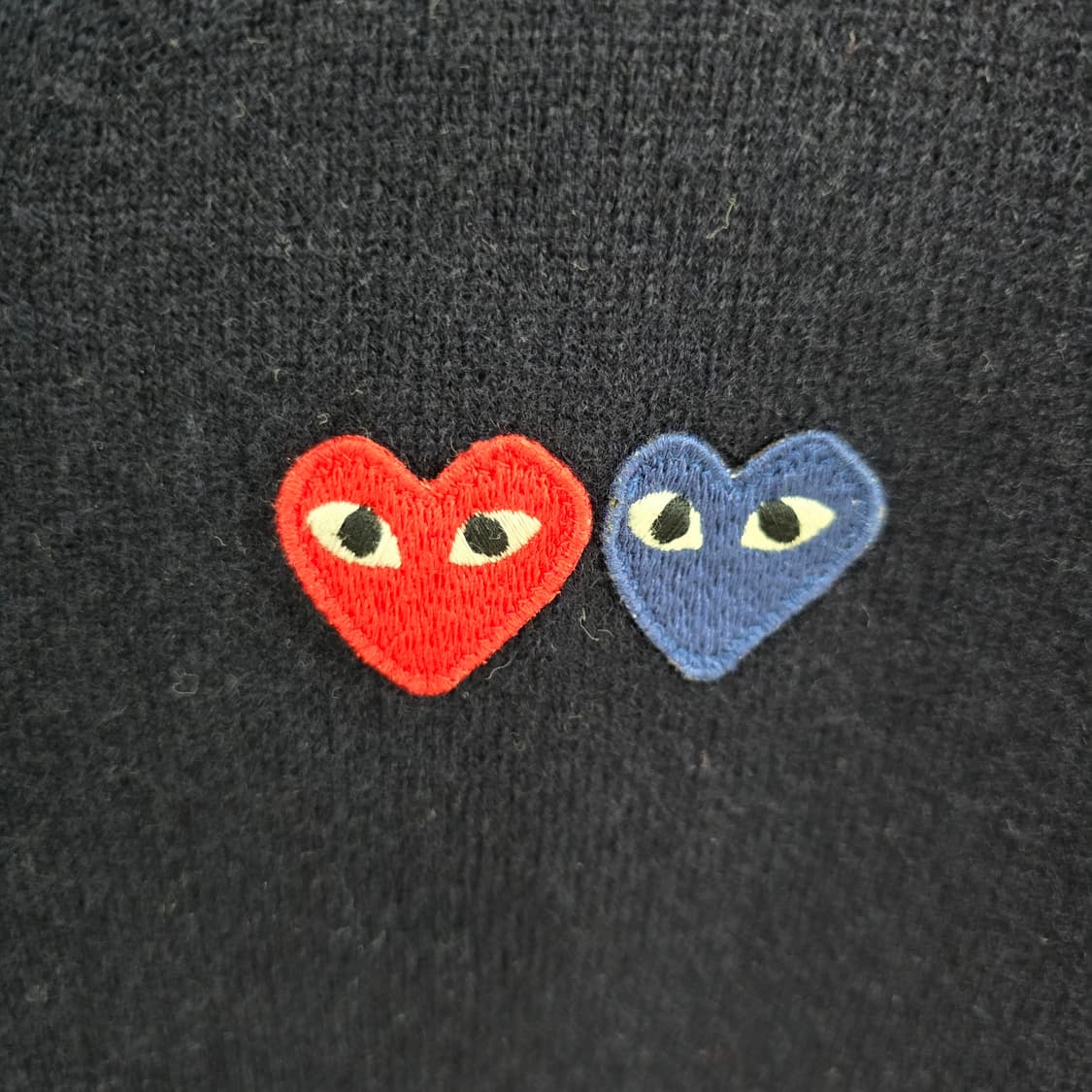 꼼데가르송 더블와펜 가디건 네이비 L사이즈 100 판매 상품이미지3