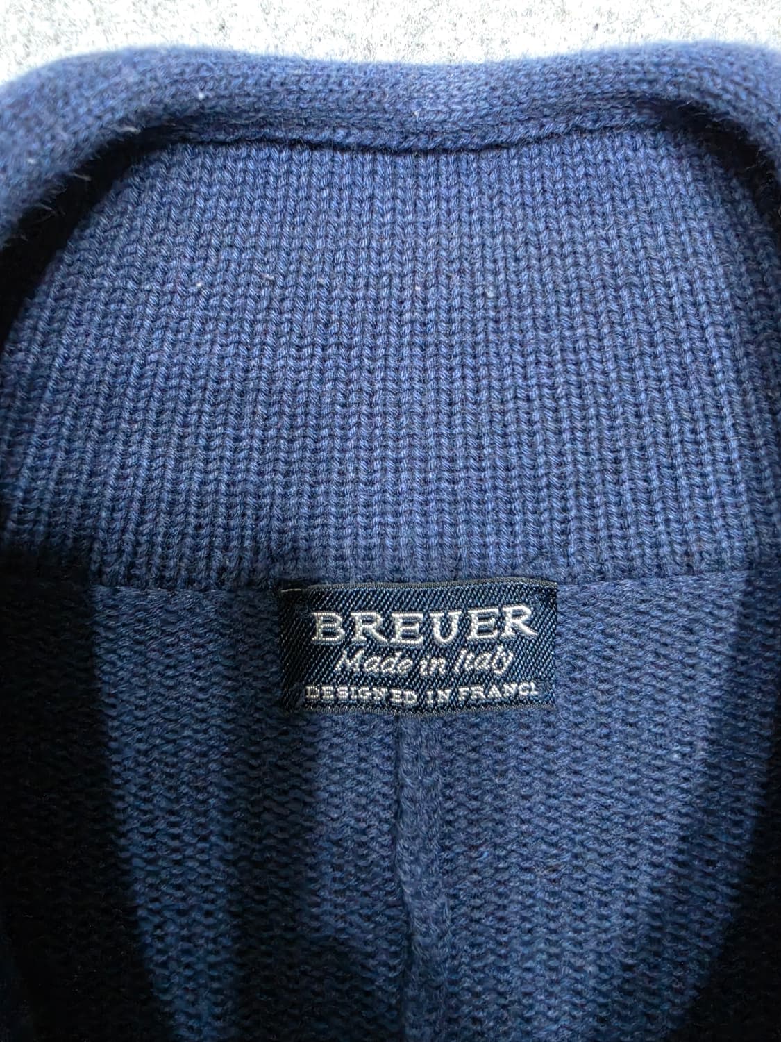 브뤼에르 브로이어 이태리 빈티지 더블버튼 니트 가디건 네이비 XL 상품이미지6