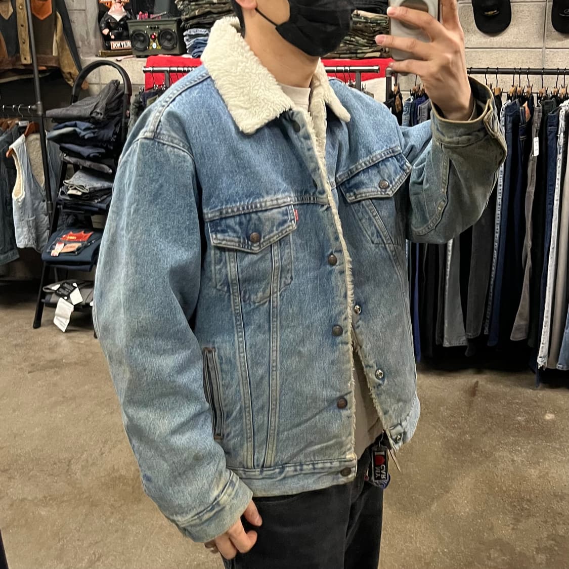 90s 리바이스 쉐르파 데님 자켓 (105-110) 상품이미지7