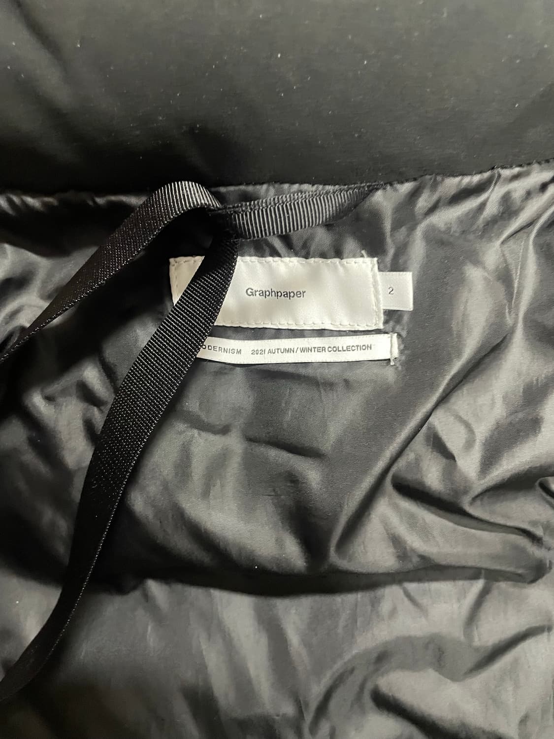 그라프페이퍼 잔터 패딩 (블랙/2사이즈) 상품이미지5