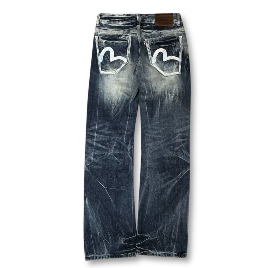 에비수 진청 워싱 포인트 데님 팬츠 상품이미지1