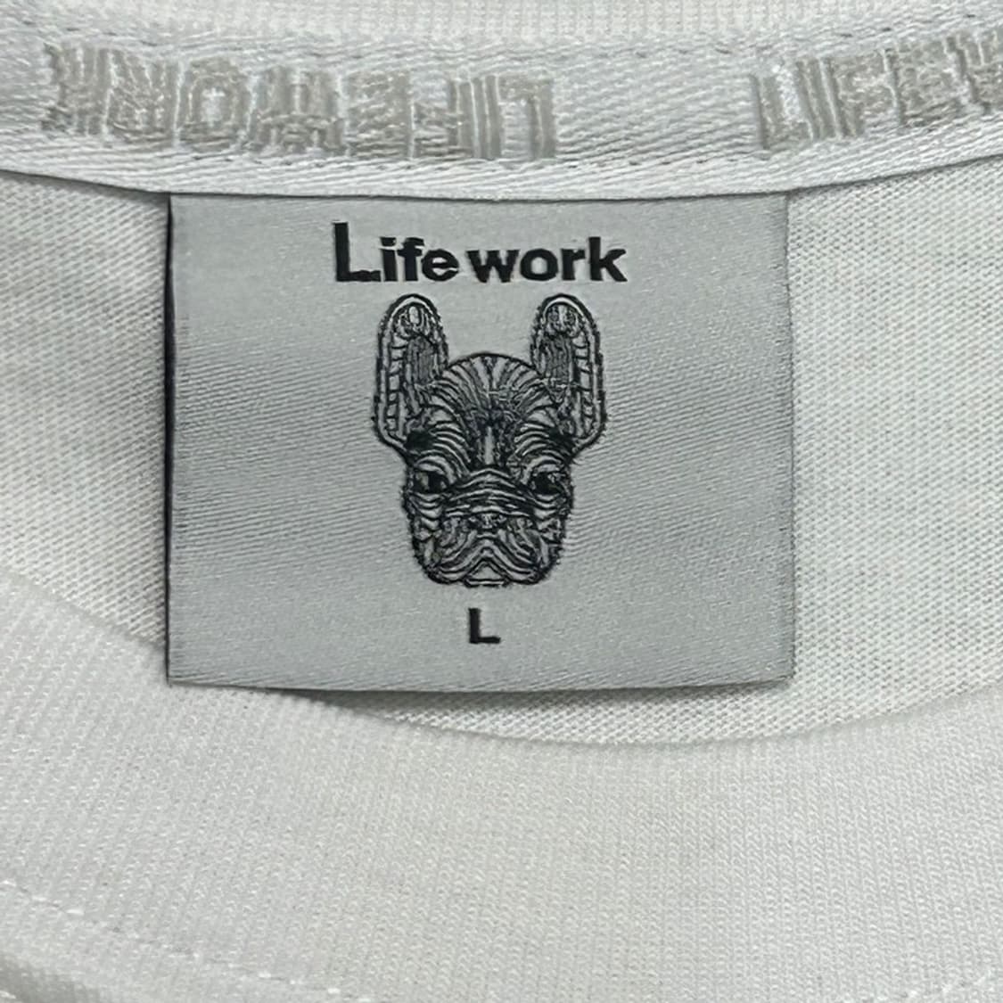 LIFEWORK 반팔티 화이트 L 상품이미지6