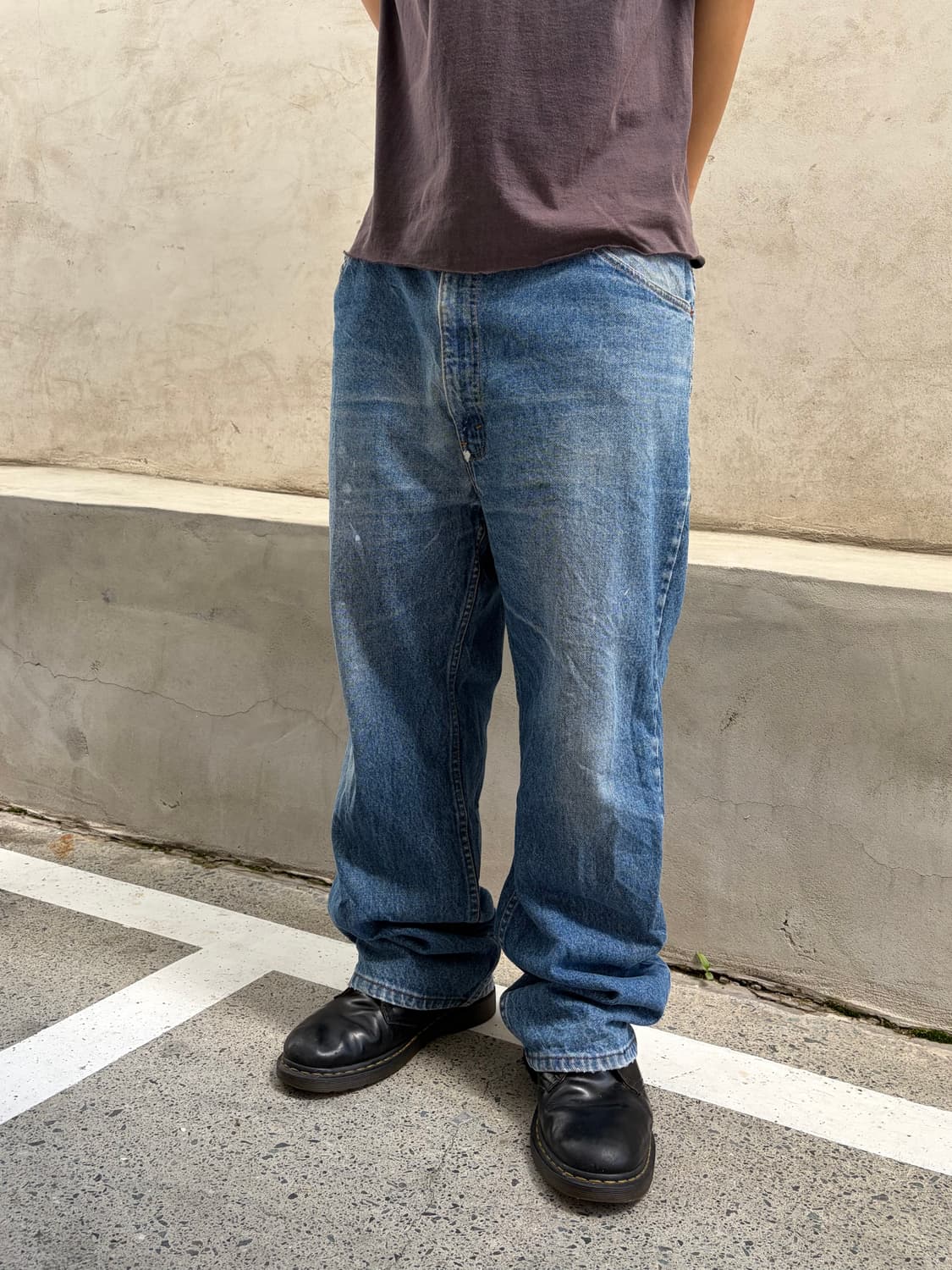 90’s Levi’s 517 USA denim washed pants 상품이미지3