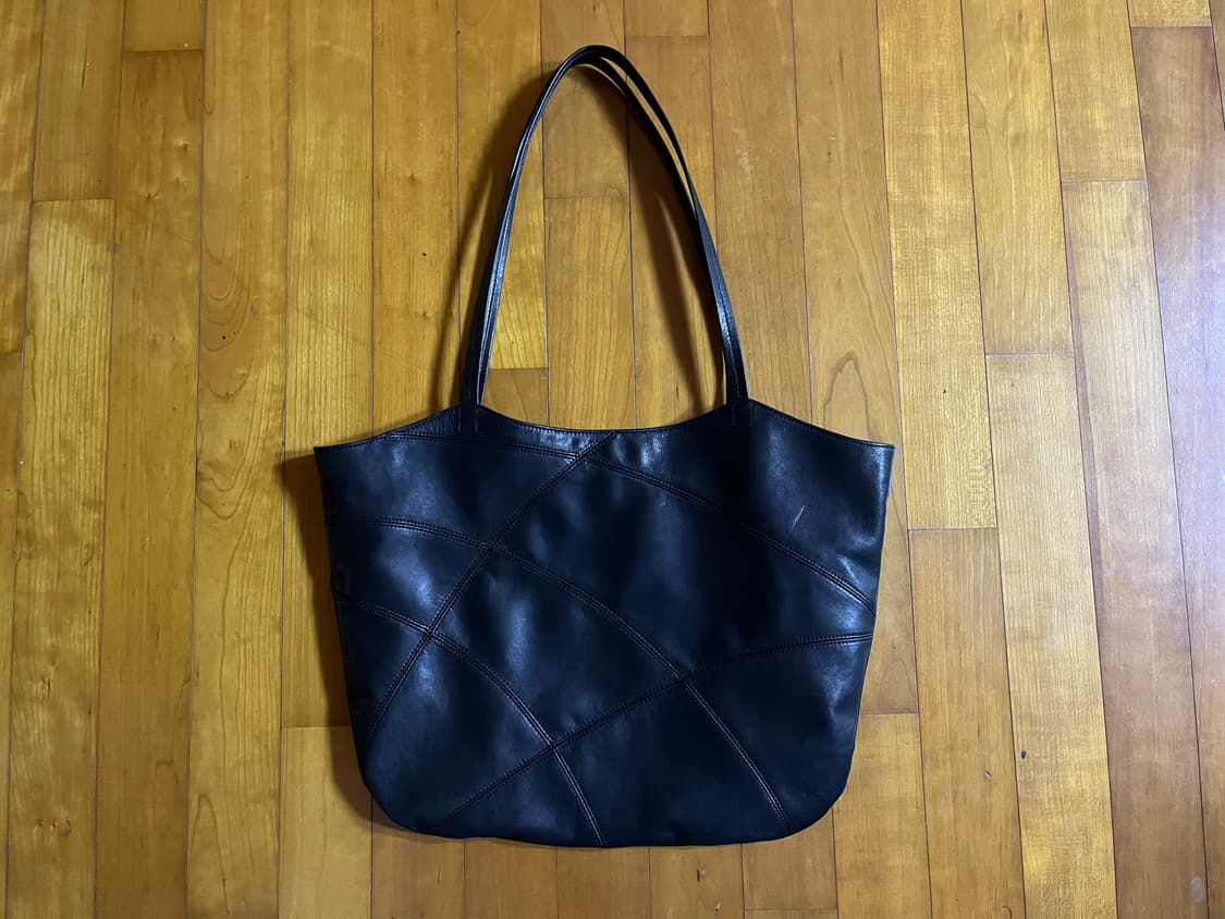 HATCHINGROOM Web Tote Lamb Skin Black 상품이미지1