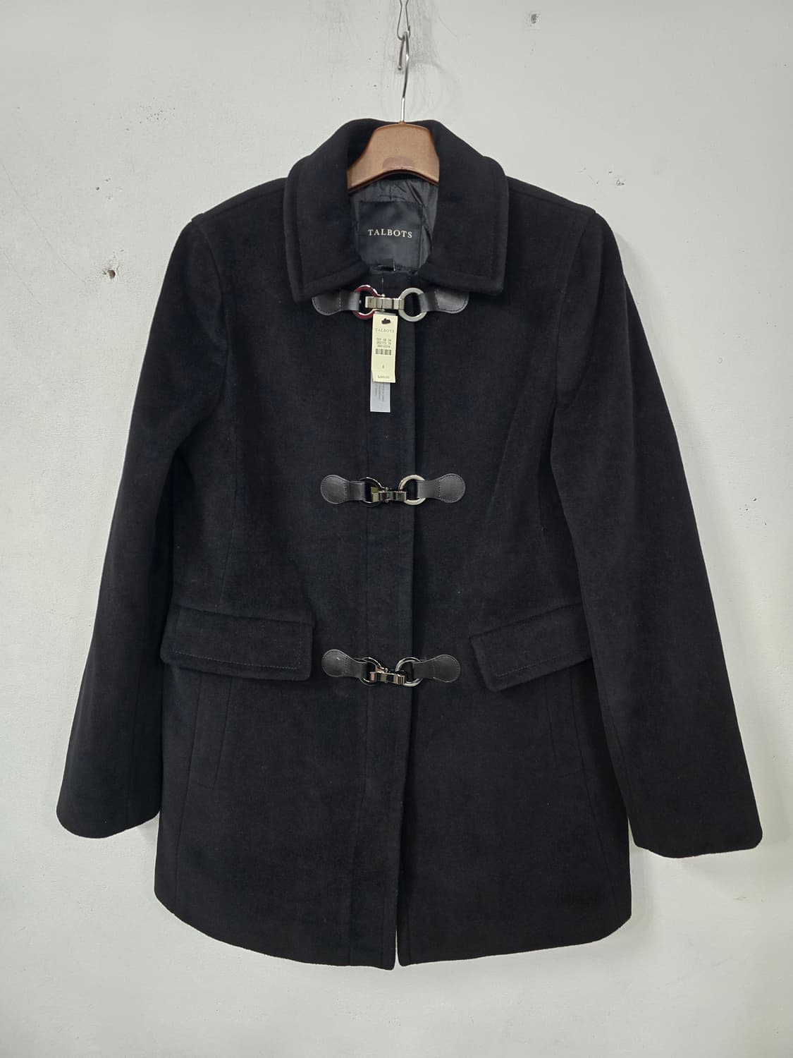 (새상품)TALBOTS 탈보츠  블랙 더블 코트 상품이미지1