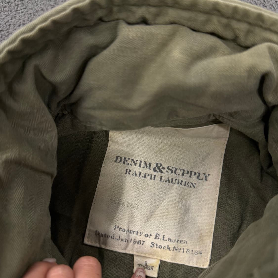 [ 정품/S ] 데님앤서플라이 랄프로렌 밀리터리 야상 자켓 상품이미지5