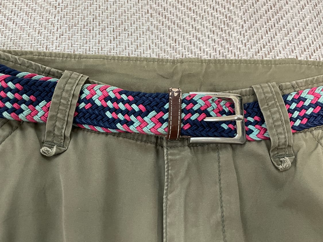 빈티지 컬러 위빙 벨트  J03644 상품이미지2