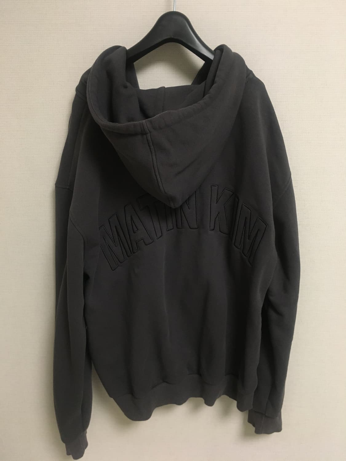 마뗑킴 후드집업 차콜 상품이미지4