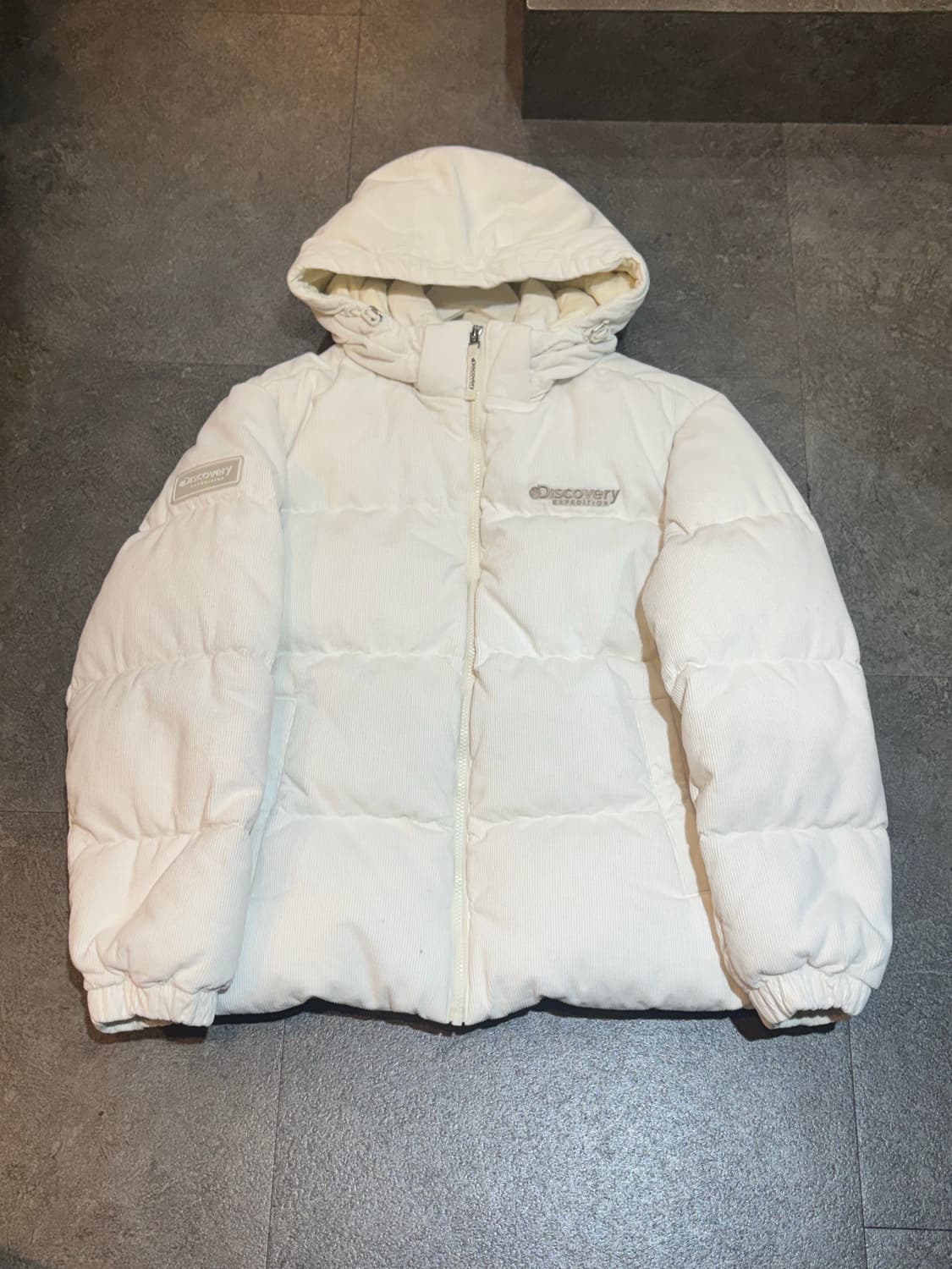 디스커버리 코듀로이 골덴 패딩 95사이즈 상품이미지2