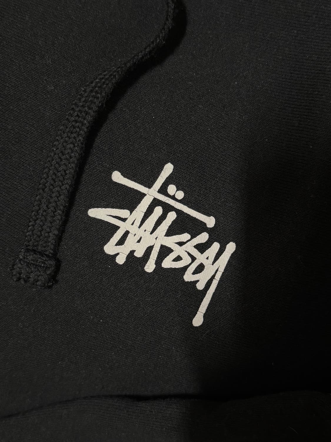 스투시 베이직 후드티 블랙 M 판매! 상품이미지3