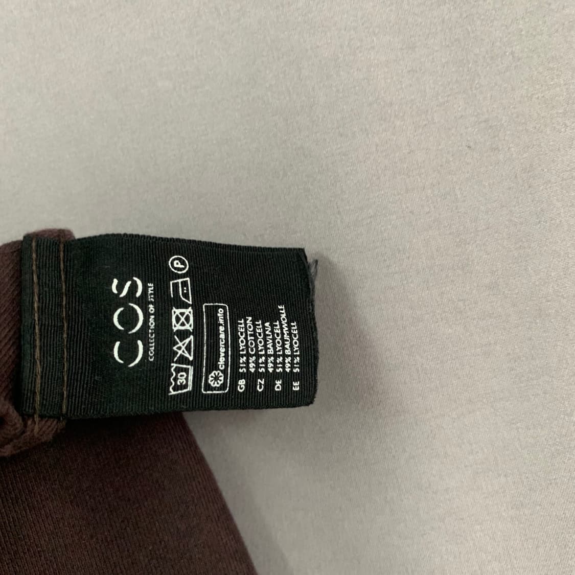 M COS 코스 버건디 포켓 셔츠 상품이미지4