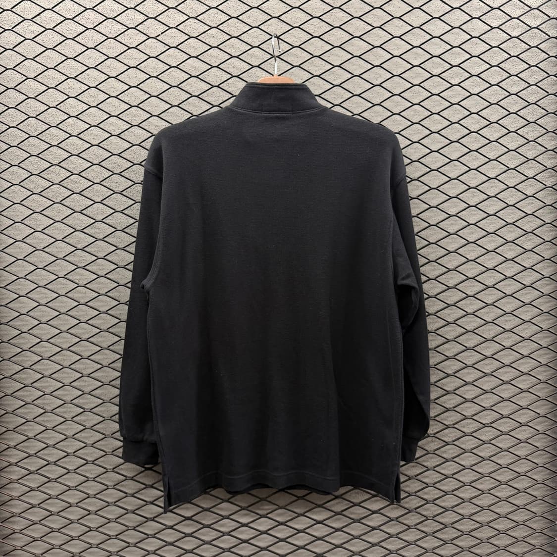 겐조 반집업 니트 포켓 컬러풀 넥카라 자수로고 디테일 블랙 상품이미지3