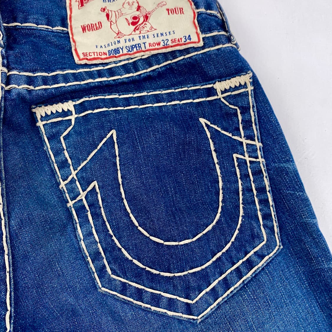 트루릴리전 스트레이트 스티치 데님 진 (33) 상품이미지5