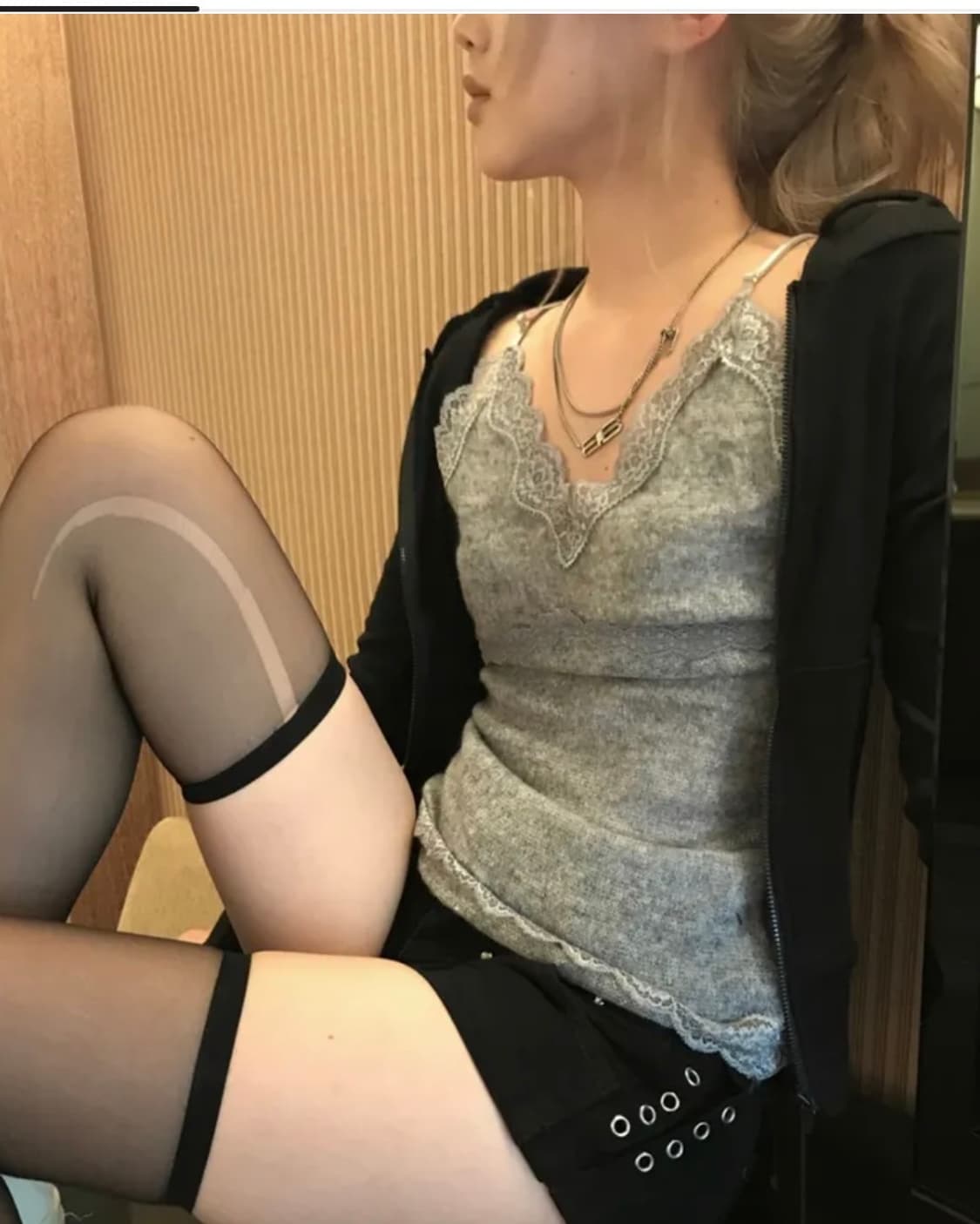 쿄이 kyoiii 레이스 슬리브+반바지 상품이미지2