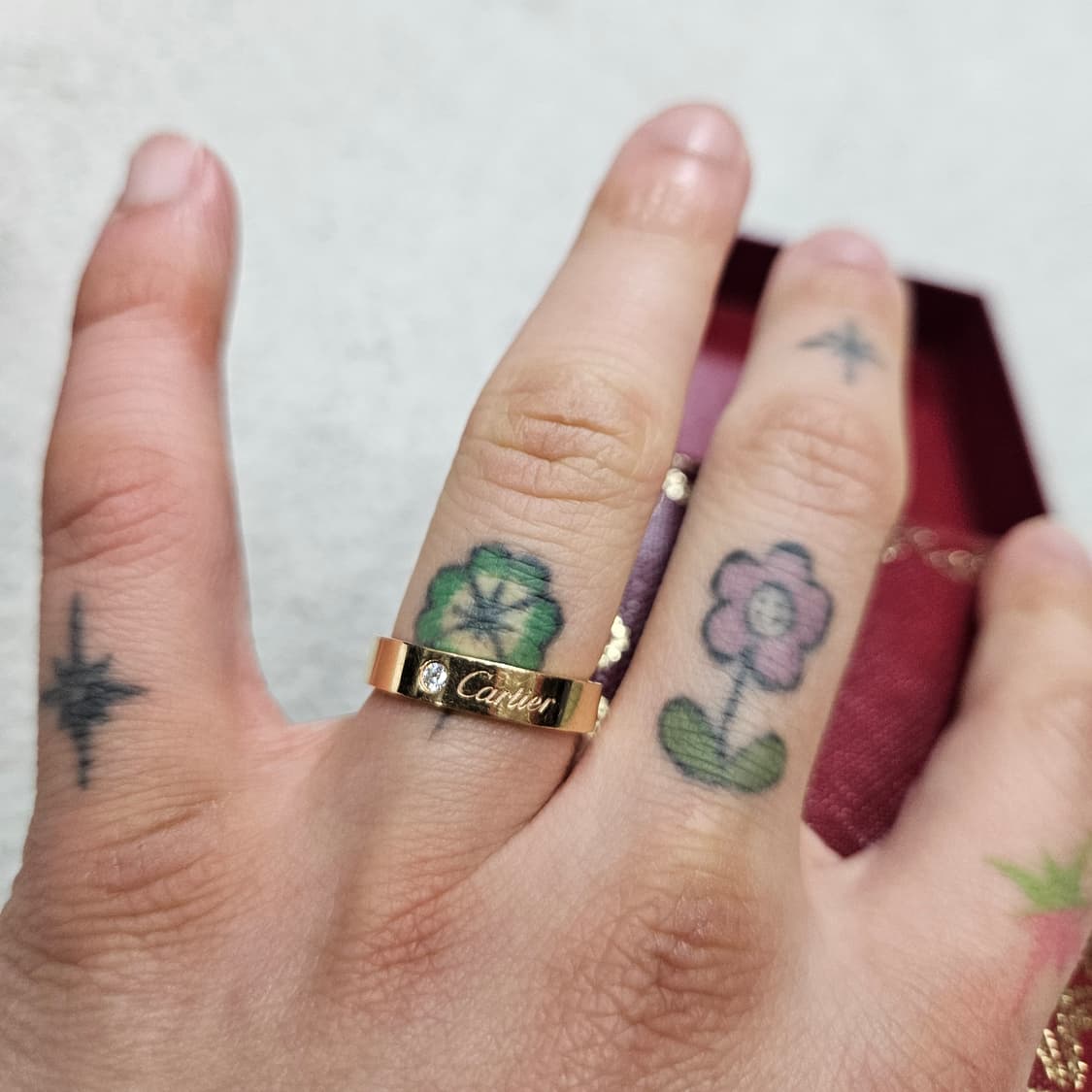 까르띠에 c드링 핑크 골드 18k 53호 4mm 상품이미지2