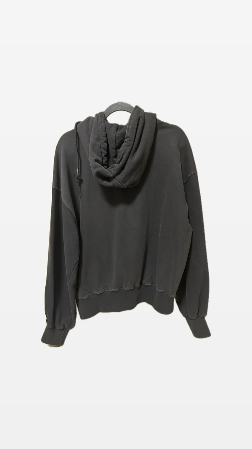 카락터 Grid hoodie / Washed black 후드티 상품이미지2