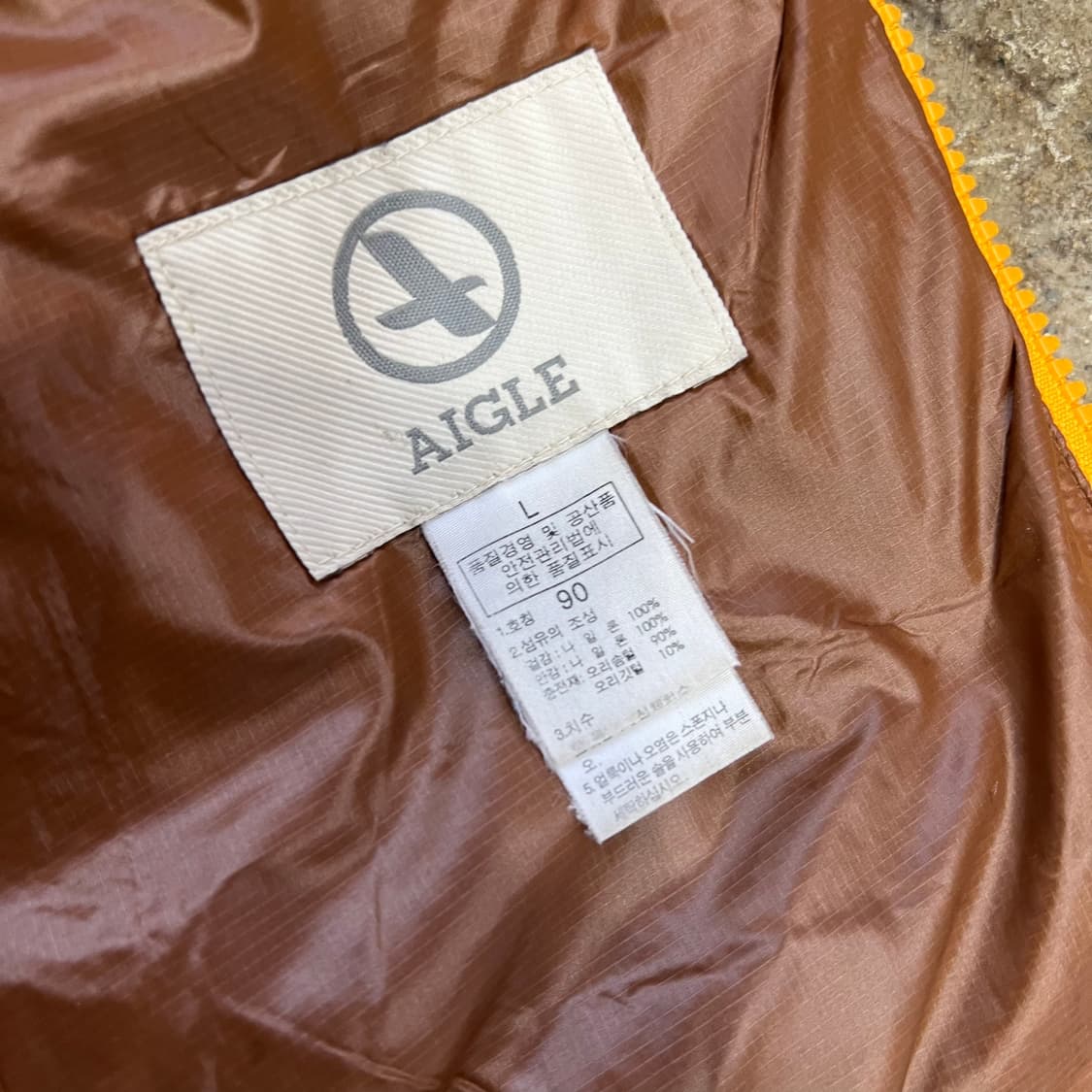 L) 에이글 덕다운 경량 패딩점퍼 오리털 패딩점퍼 상품이미지7