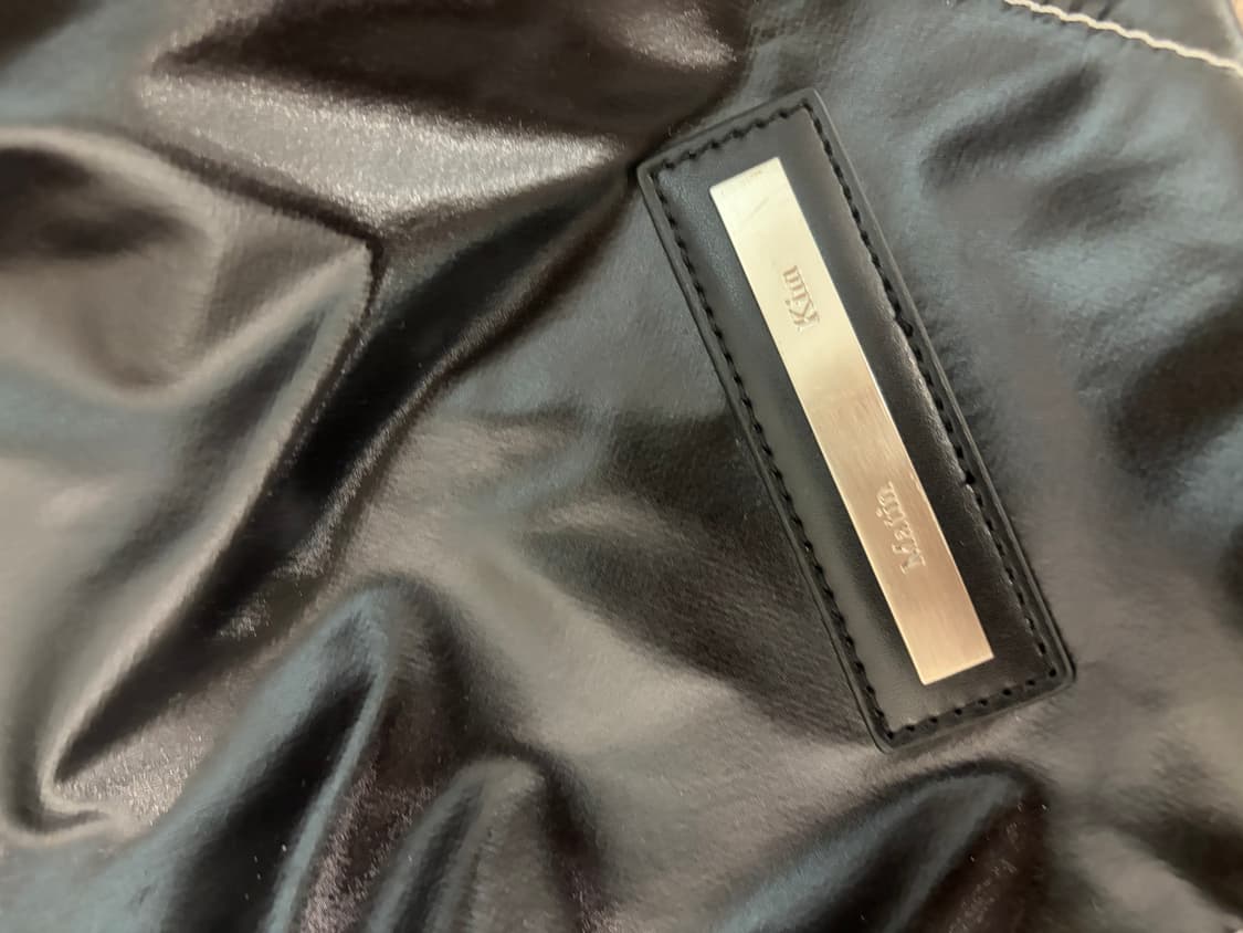 마뗑킴 스트링 코팅 백팩 블랙 상품이미지3