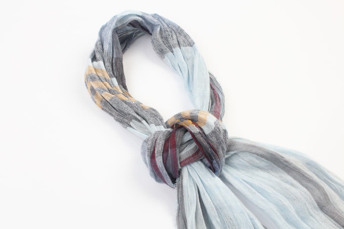 INTERMEZZO Check Linen Scarf (Made In It 상품이미지3