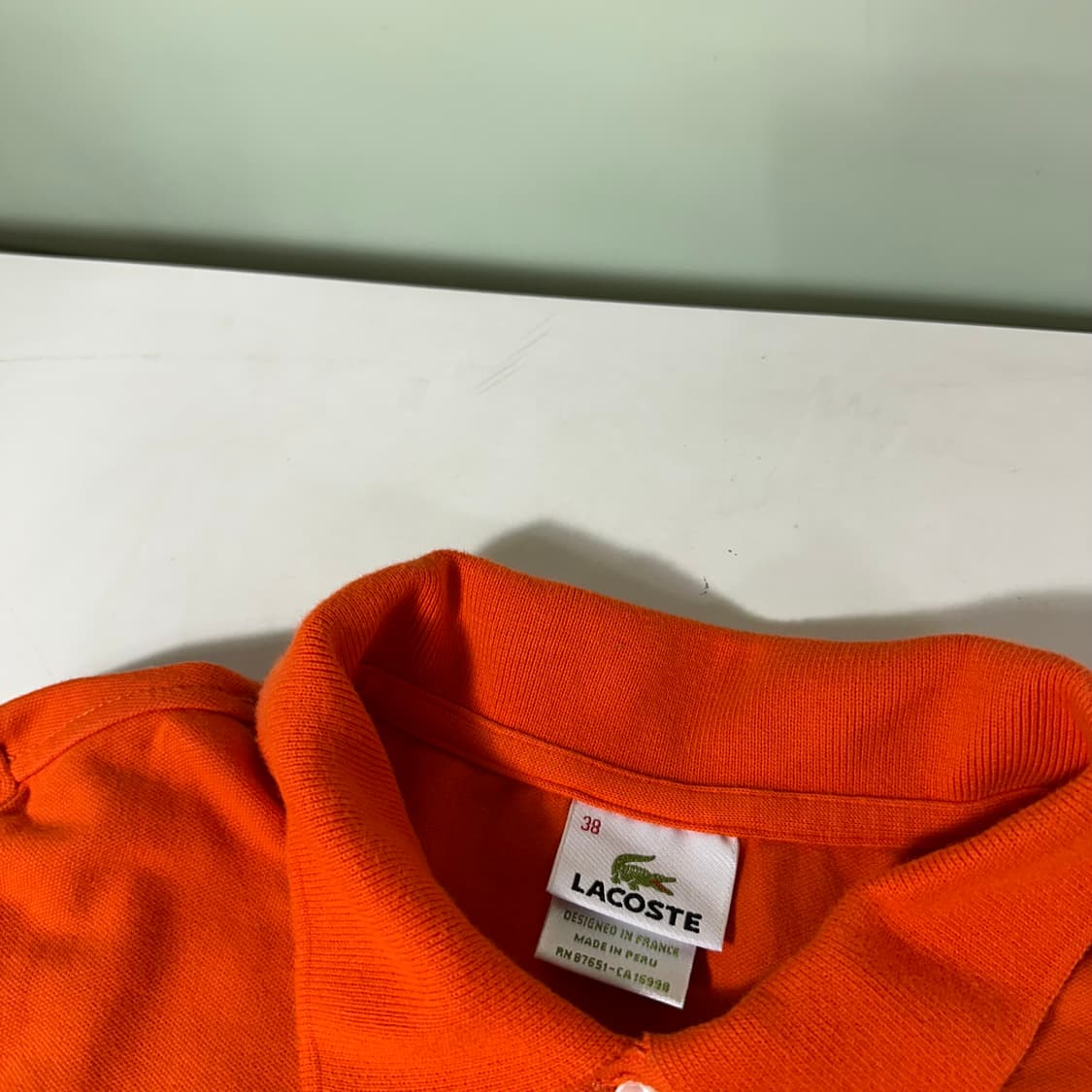 우먼M 라코스테 코랄 긴팔카라티 PK티 상품이미지4