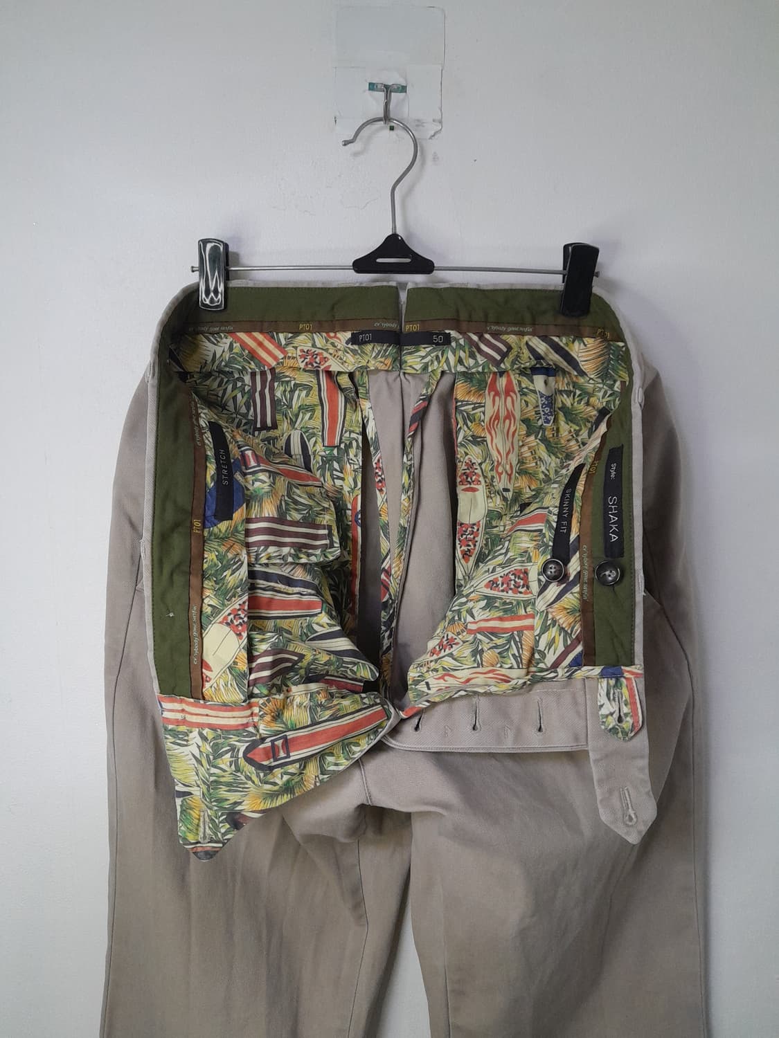 이태리 PT01  SHAKA 스트레치 치노바지 50/33"~34" 상품이미지6