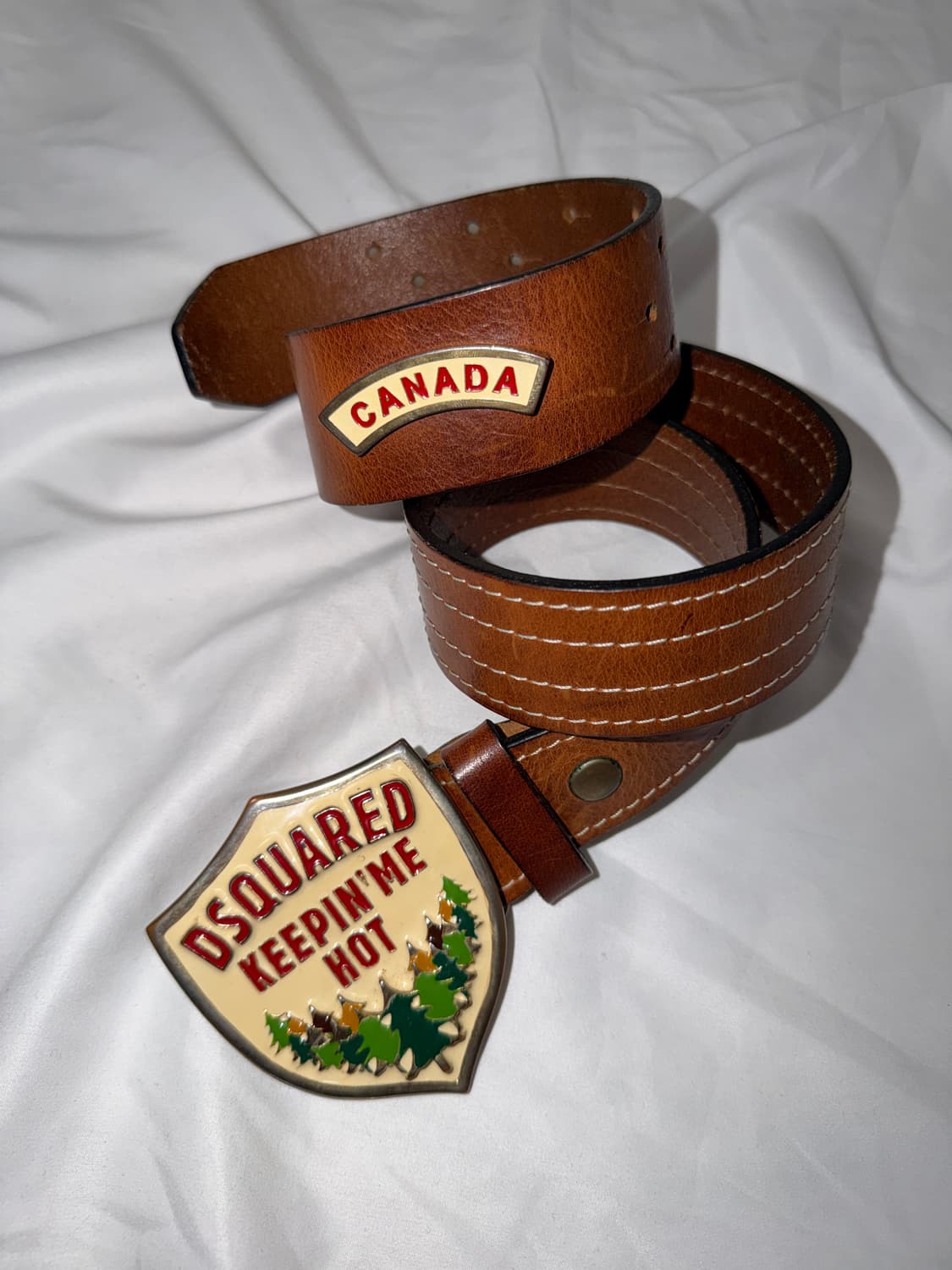 디스퀘어드2 빅 버클 레더 벨트 상품이미지2