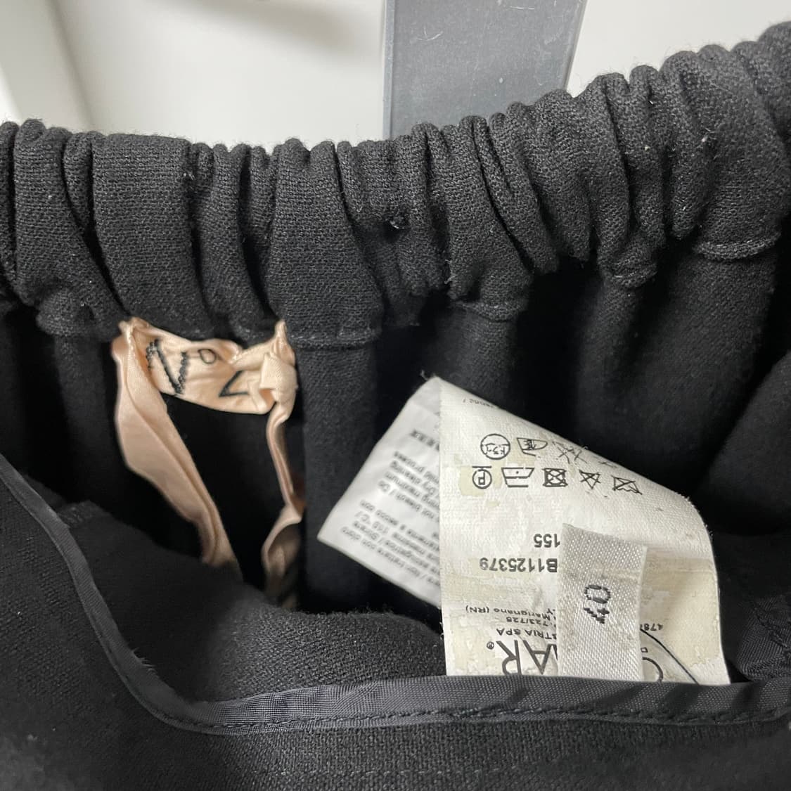 N21 누메로벤투노 블랙 와이드 팬츠 40(W) 상품이미지5