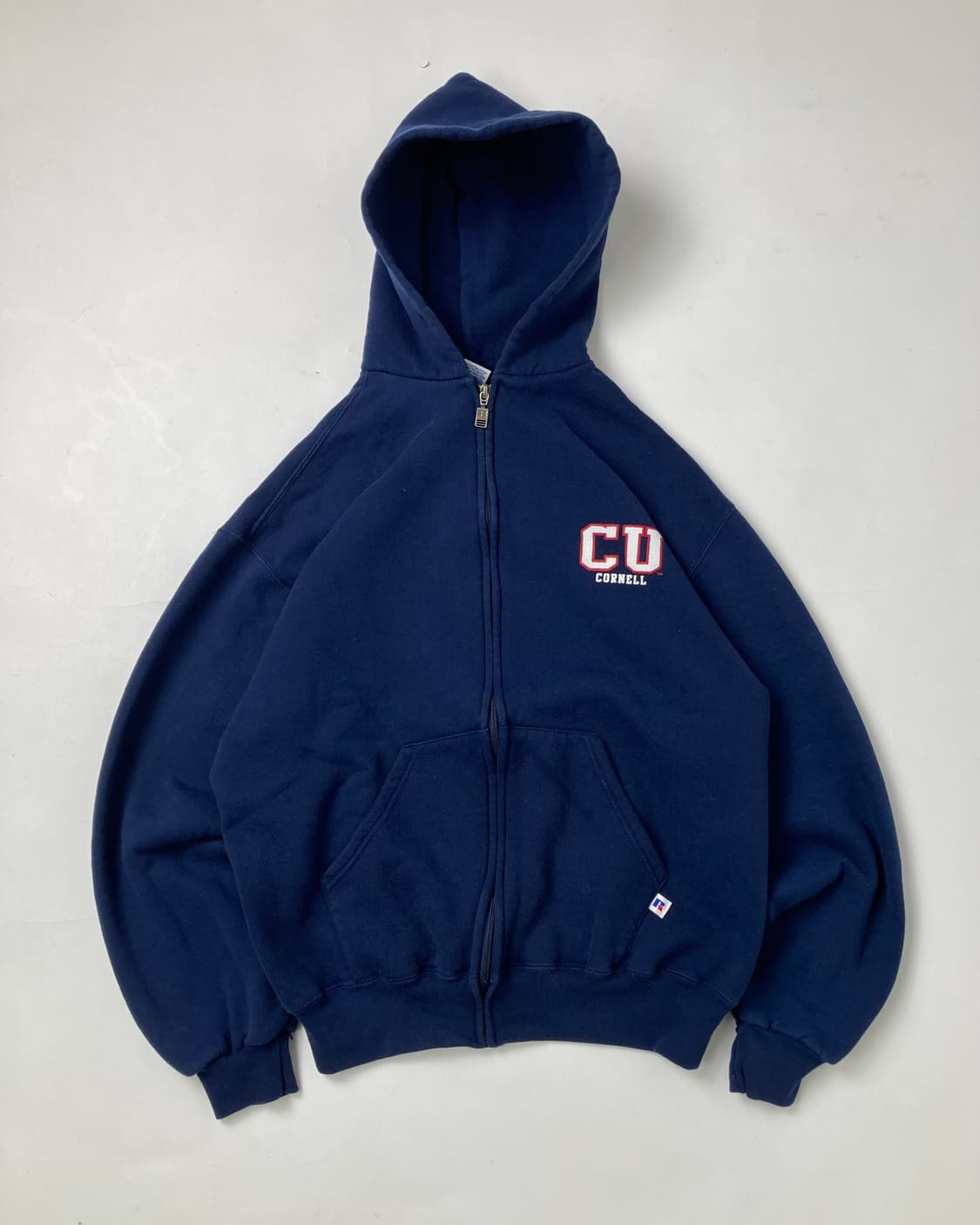 90s Russell Zip Up Hoodie (navy) 상품이미지1