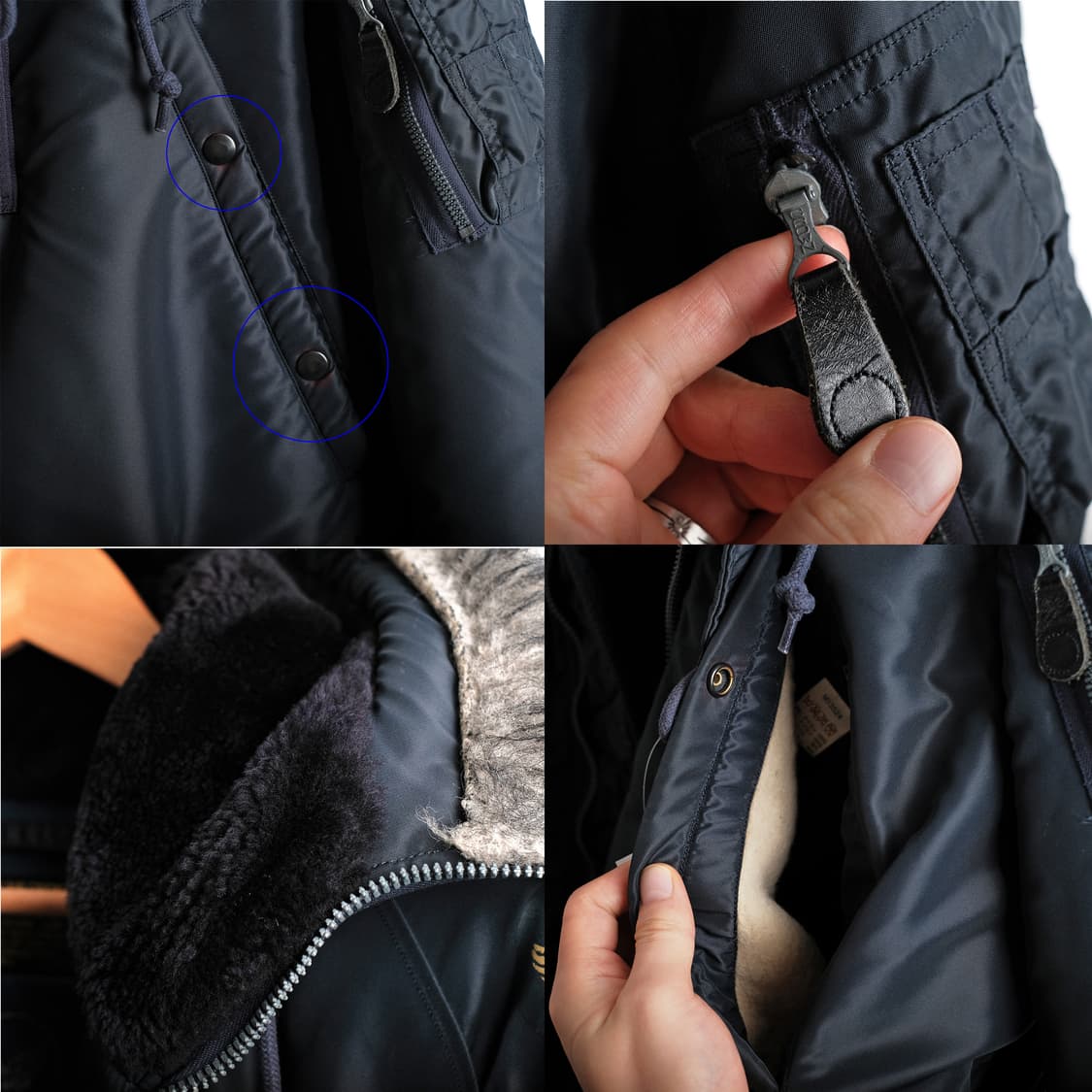 버즈릭슨 초기형 N-3A M사이즈 에어포스 블루 상품이미지7