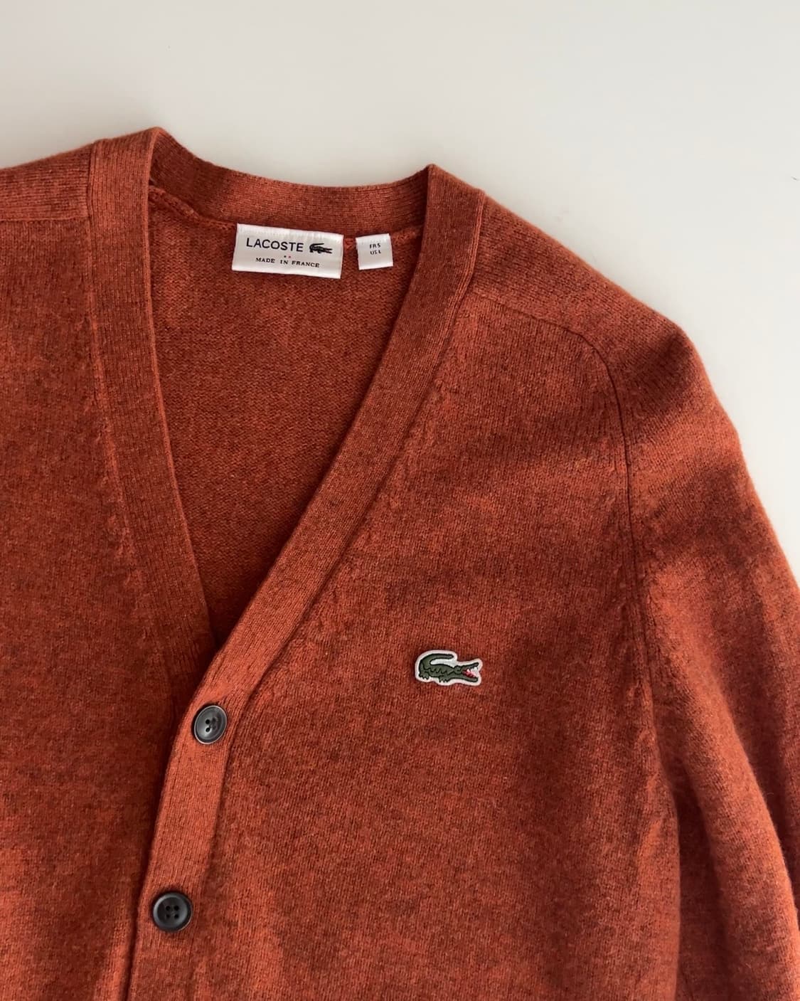 라코스테 오렌지 울 가디건 상품이미지3