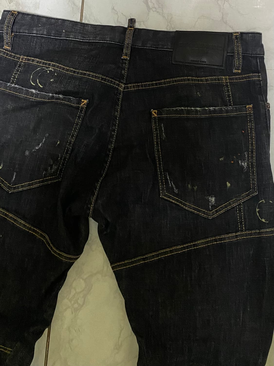 디스퀘어드2 블랙 워싱 데님 청바지 34 인치 상품이미지5