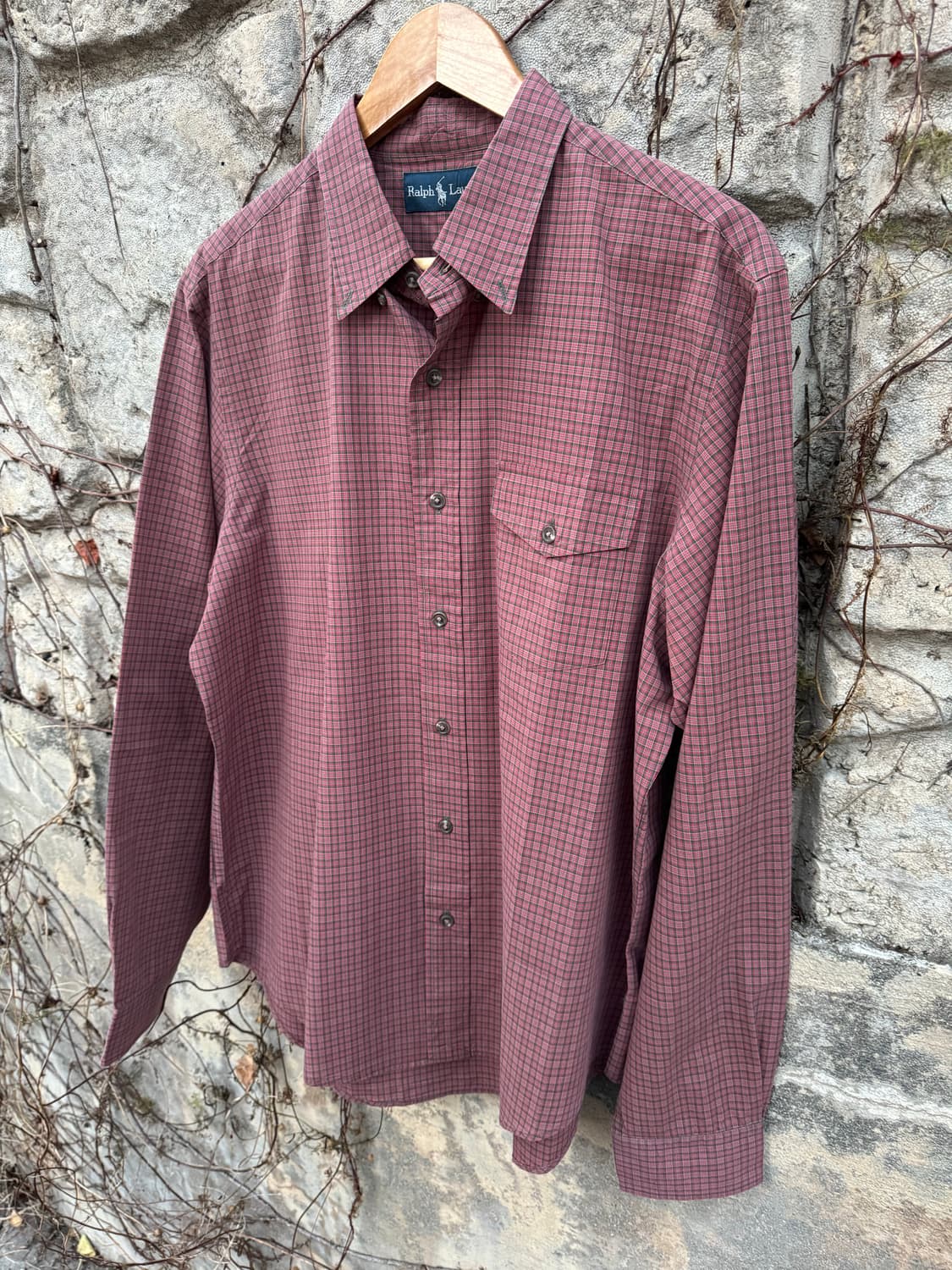 폴로 랄프로렌 빈티지 레트로 체크 셔츠 L 상품이미지3