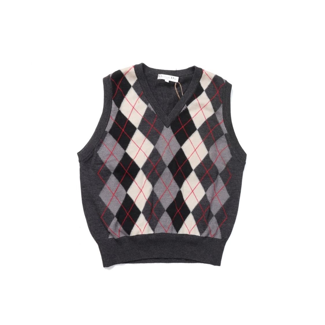 Christian Dior Argyle Pattern Knit Vest  상품이미지1