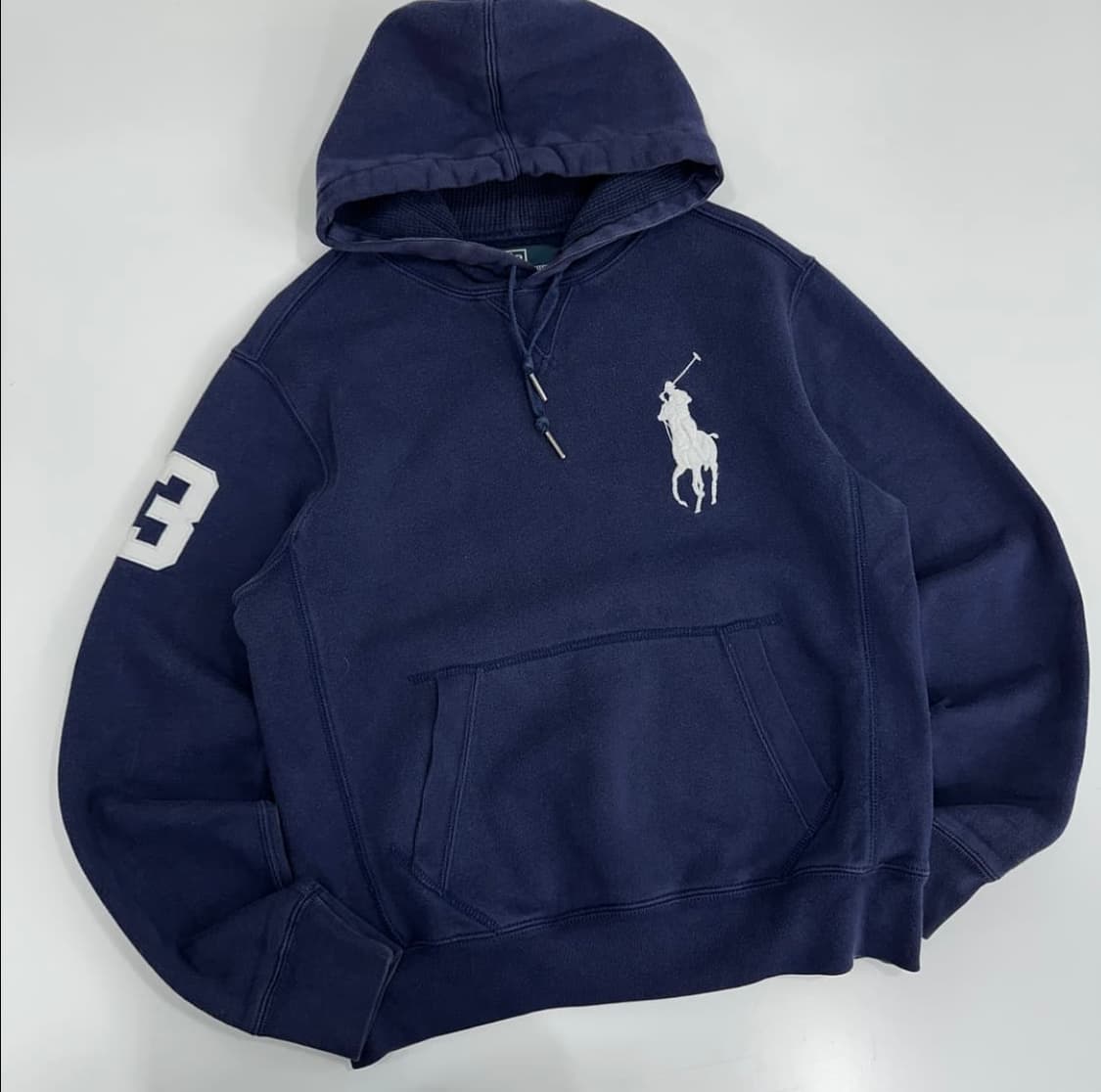 Polo 폴로 랄프로렌 네이비&화이트 빅포니 후드 상품이미지2