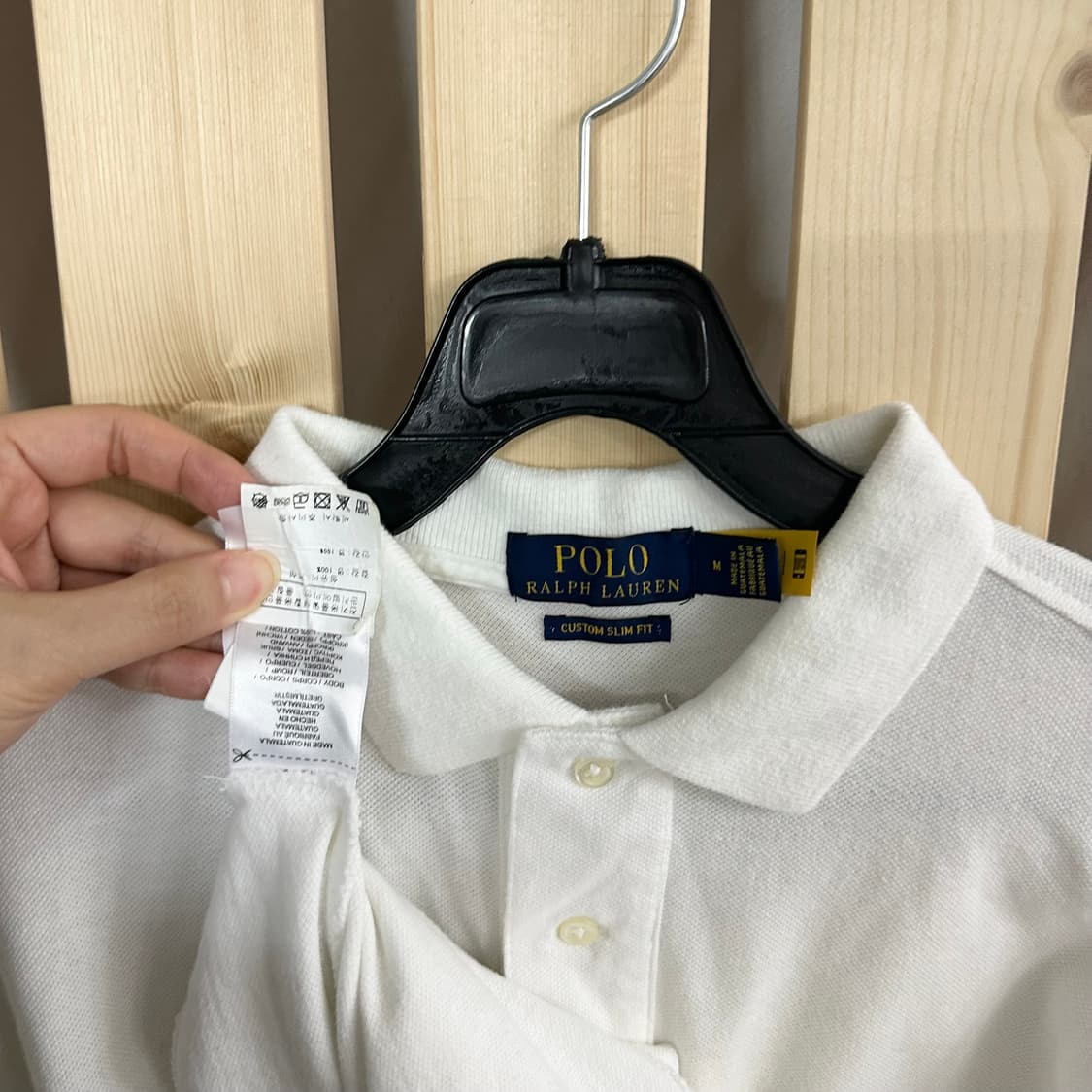 (M) 폴로 랄프로렌 화이트 반팔 카라티 상품이미지5