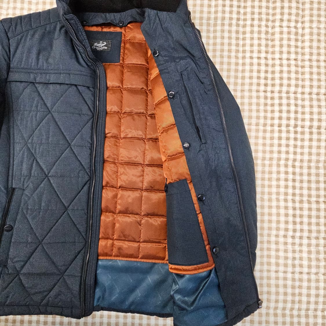 크로커다일 오리털 퀼팅 패딩 남자100 상품이미지6