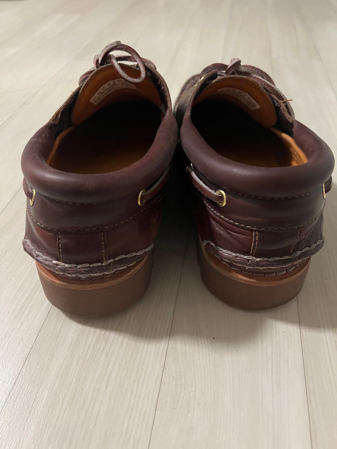 팀버랜드 보트슈즈 버건디 270 상품이미지5